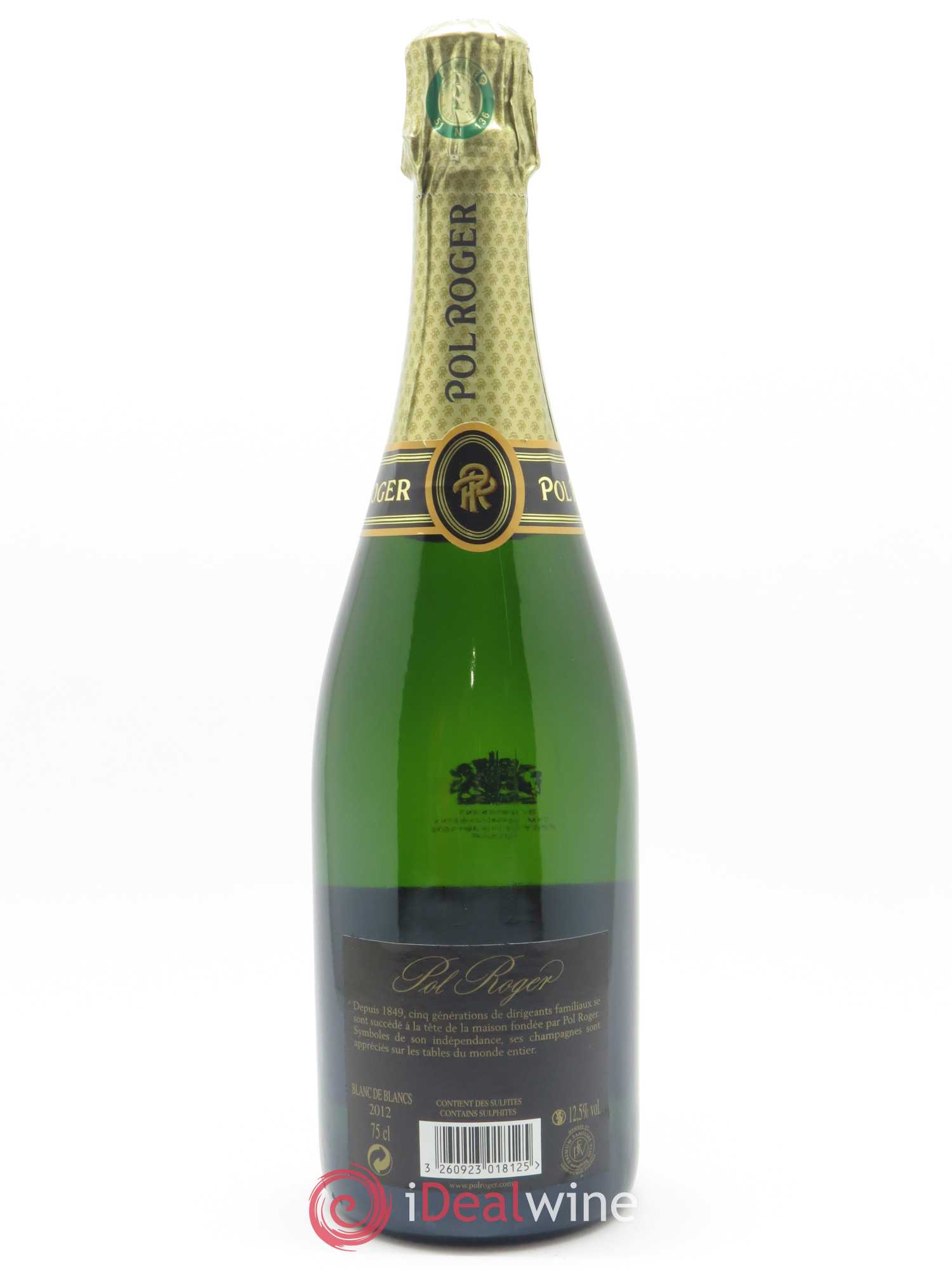 Blanc de Blancs Brut Pol Roger 2012 - Lot de 1 bouteille - 1