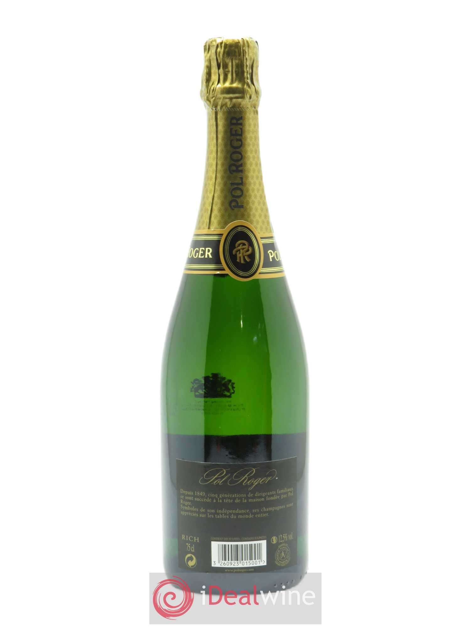 Rich Demi-Sec Pol Roger - Lot of 1 bottle - 1