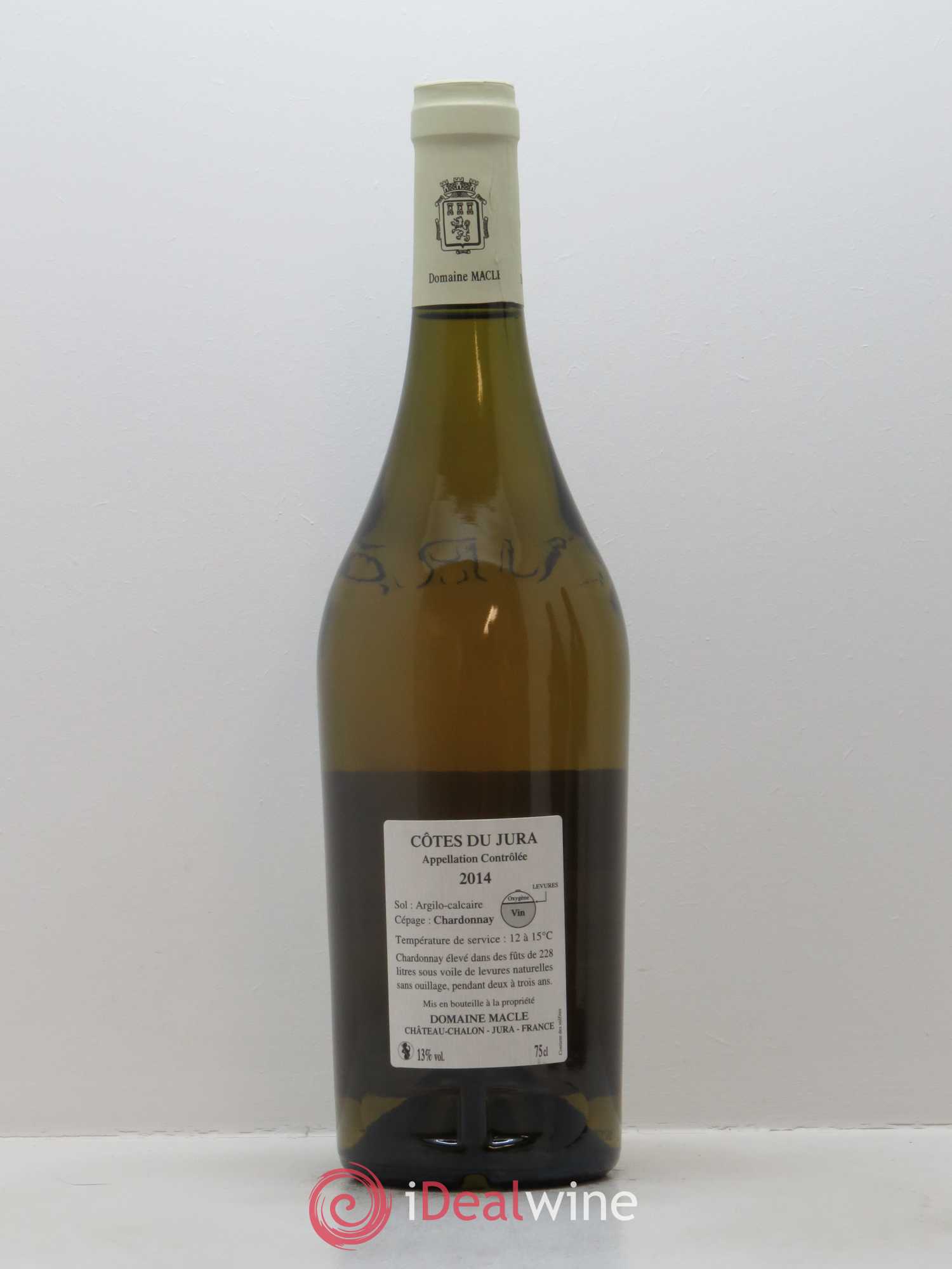Côtes du Jura Chardonnay sous voile Jean Macle 2014 - Lot de 1 bouteille - 1