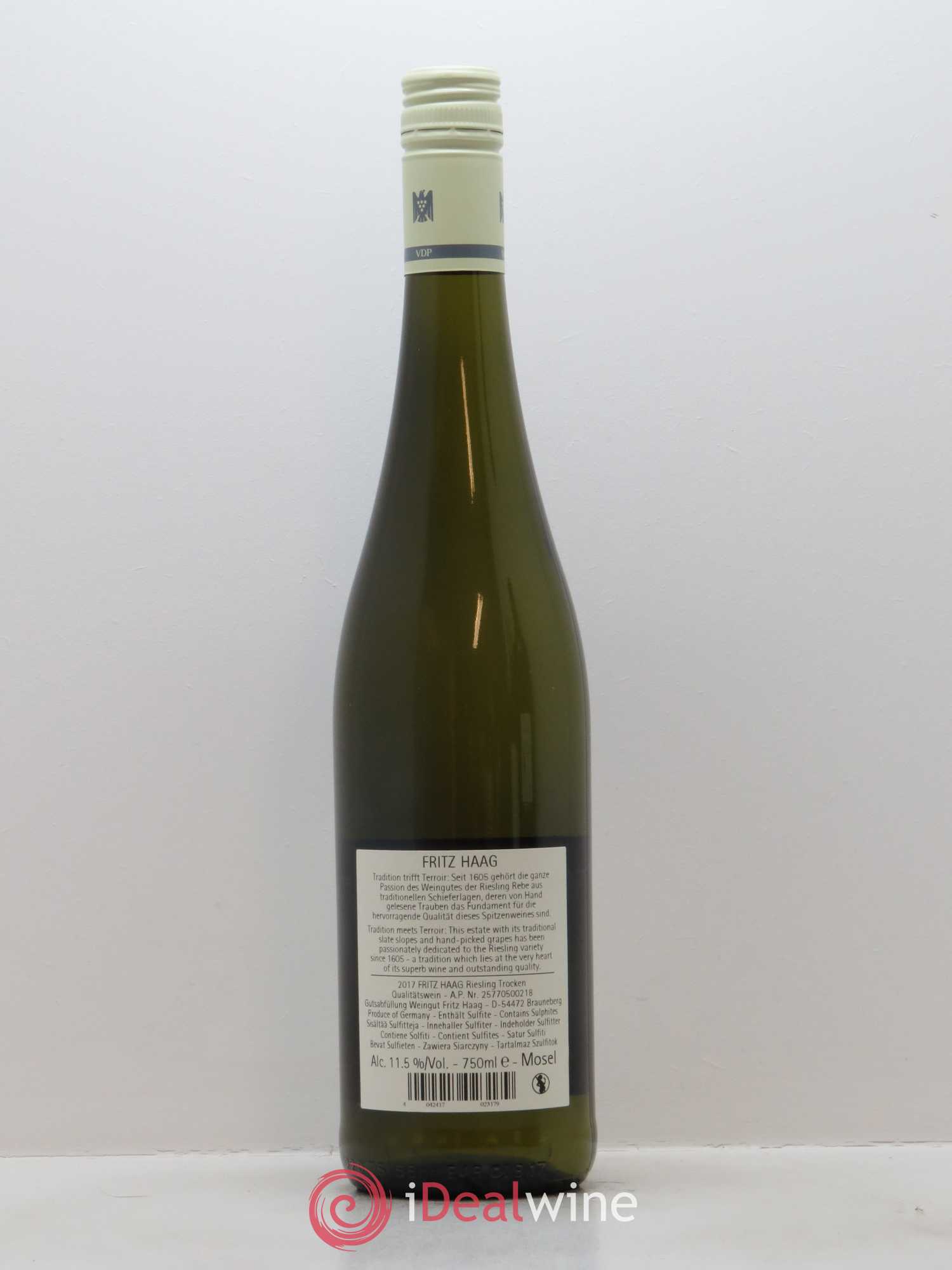 Riesling Fritz Haag Trocken 2017 - Posten von 1 Flasche - 1