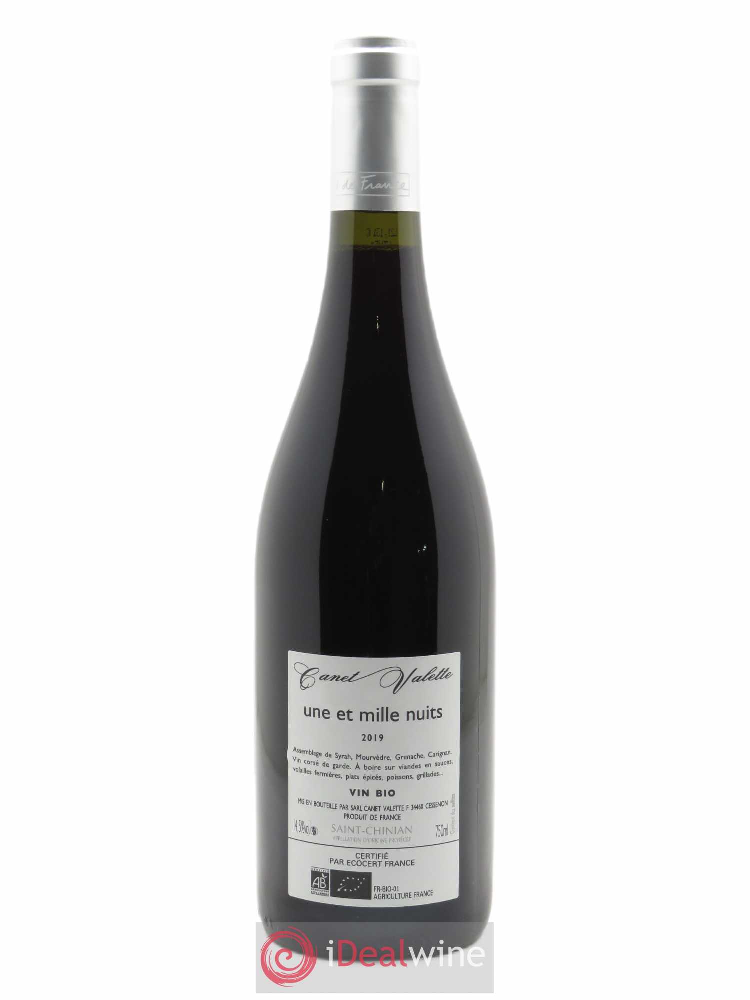 Saint-Chinian Une et mille nuits Canet-Valette (Domaine) 2019 - Lot of 1 bottle - 1