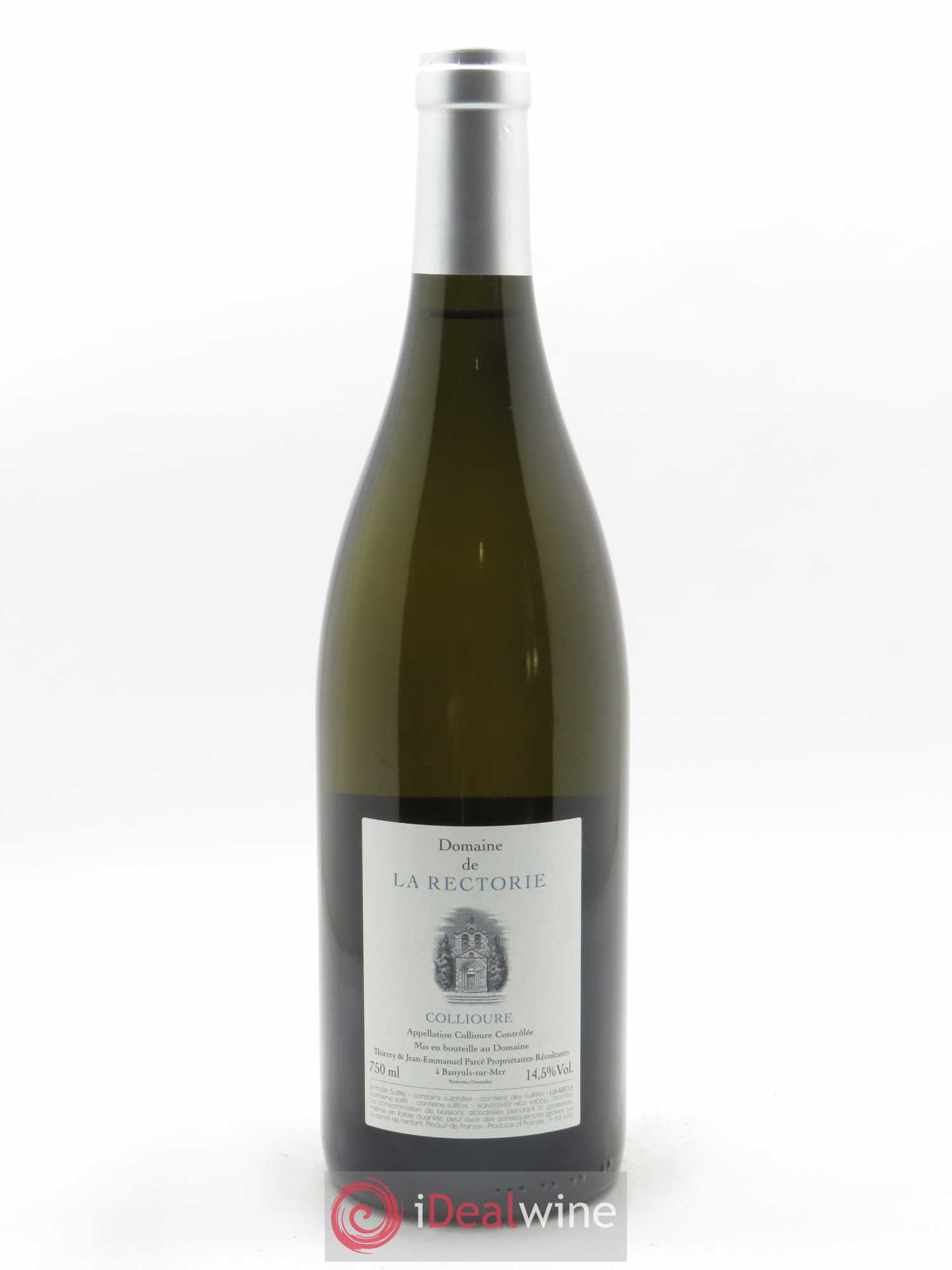 Collioure La Rectorie (Domaine de) L'Argile Thierry et Jean Emmanuel Parcé 2016 - Lot de 1 bouteille - 1