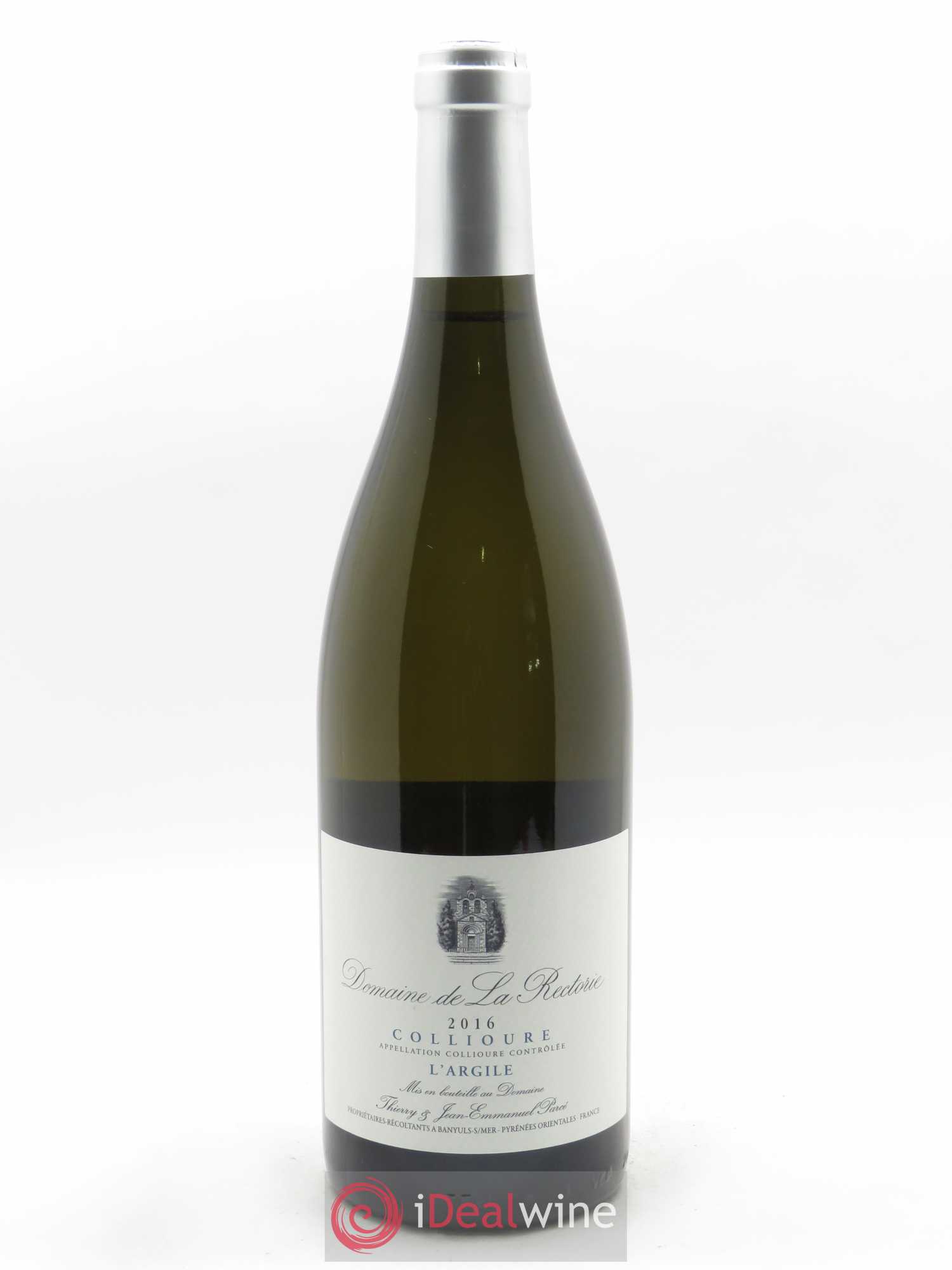 Collioure La Rectorie (Domaine de) L'Argile Thierry et Jean Emmanuel Parcé 2016 - Lot de 1 bouteille - 0