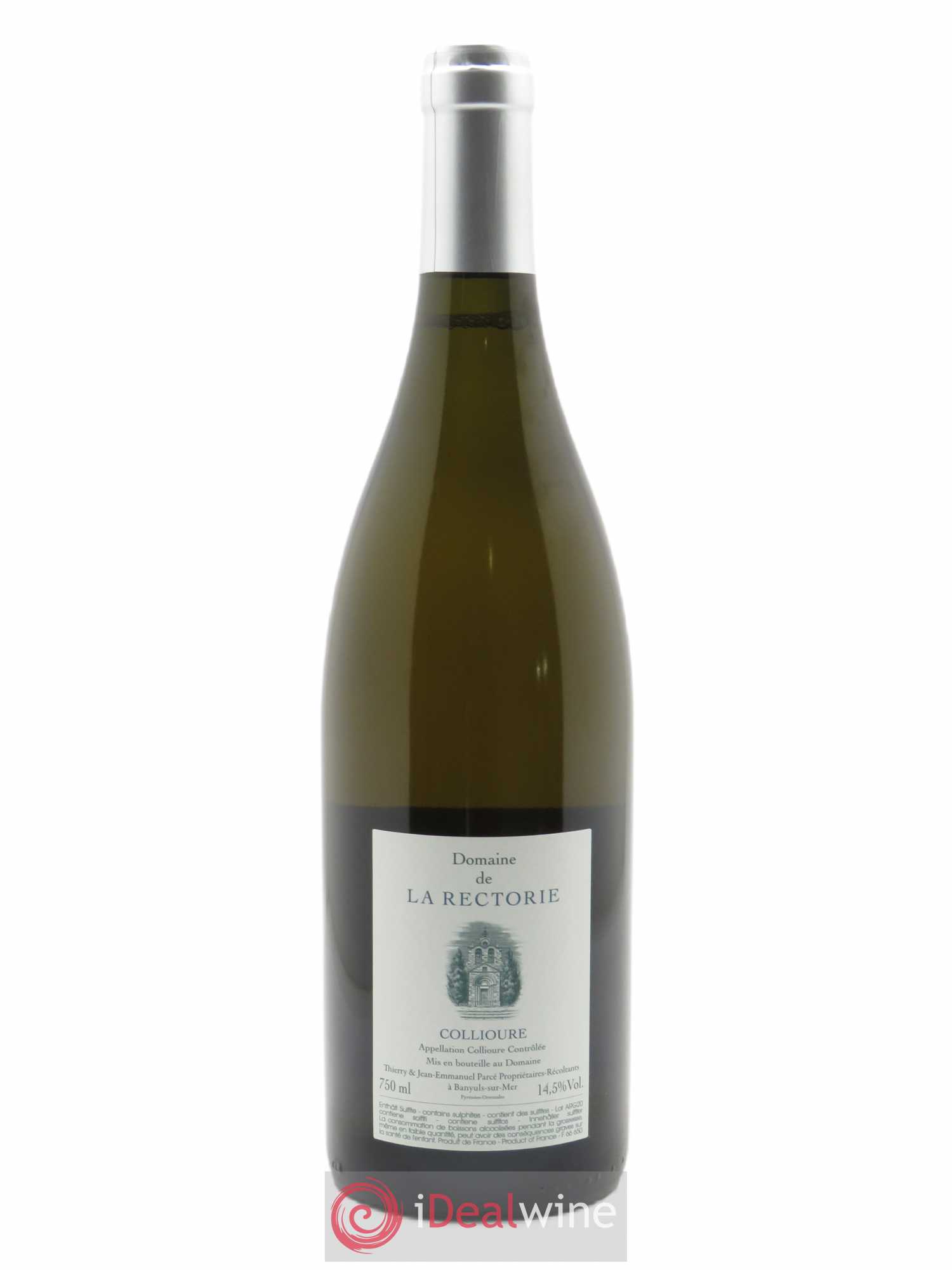 Collioure La Rectorie (Domaine de) L'Argile Thierry et Jean Emmanuel Parcé 2020 - Lot de 1 bouteille - 1