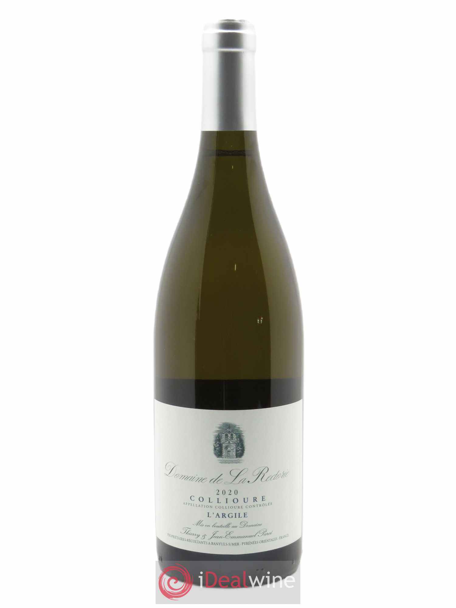 Collioure La Rectorie (Domaine de) L'Argile Thierry et Jean Emmanuel Parcé 2020 - Lot de 1 bouteille - 0