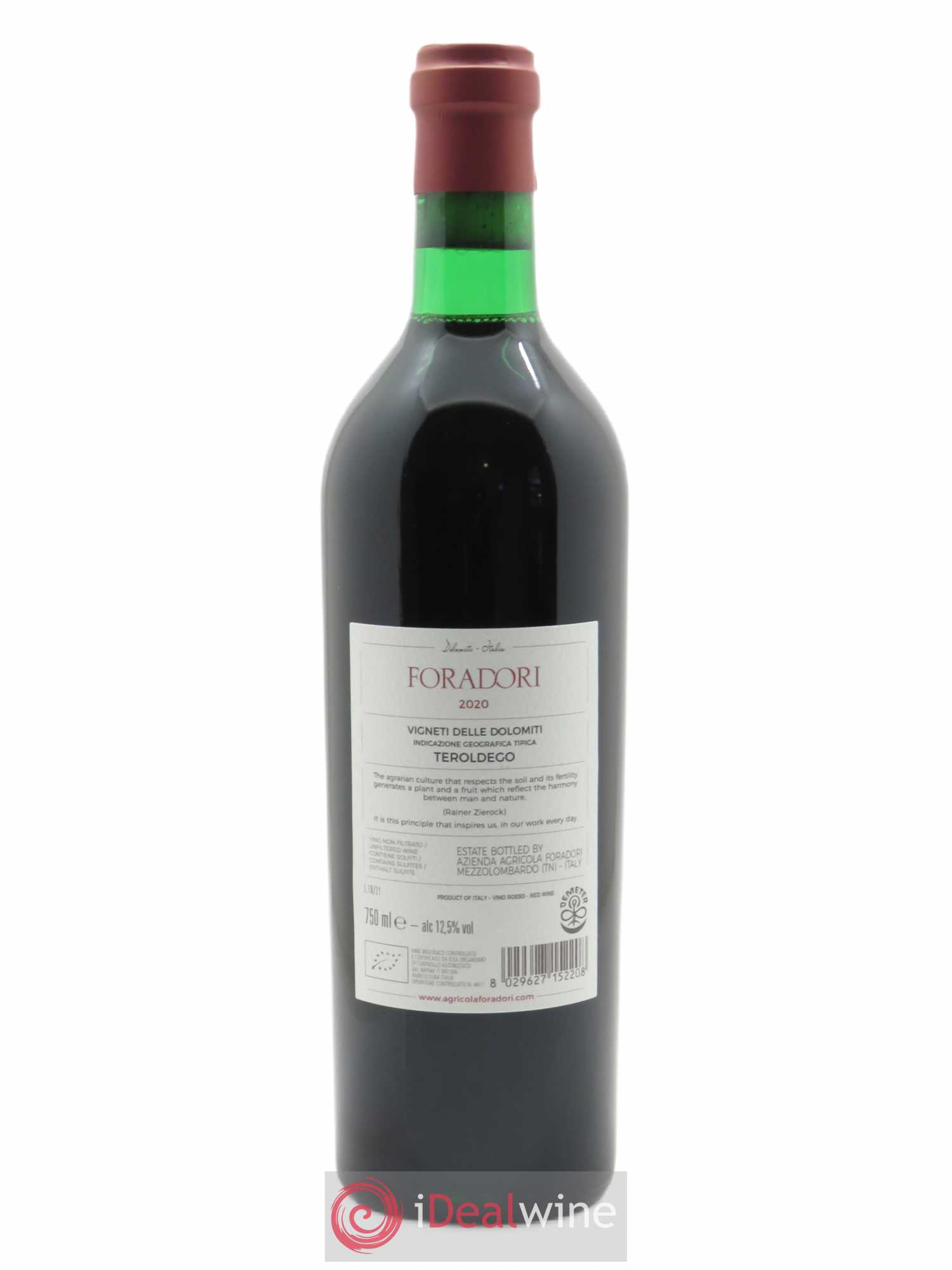 Vigneti delle Dolomiti IGT  Teroldego Elisabetta Foradori 2020 - Lot of 1 bottle - 1