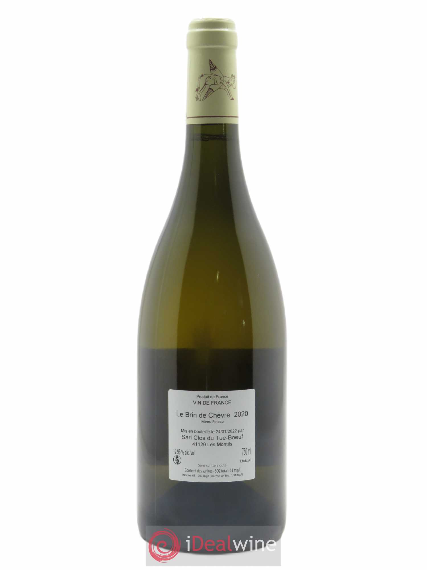 Vin de France (anciennement Touraine) Le Brin de Chèvre Clos du Tue-Boeuf 2020 - Lot de 1 bouteille - 1