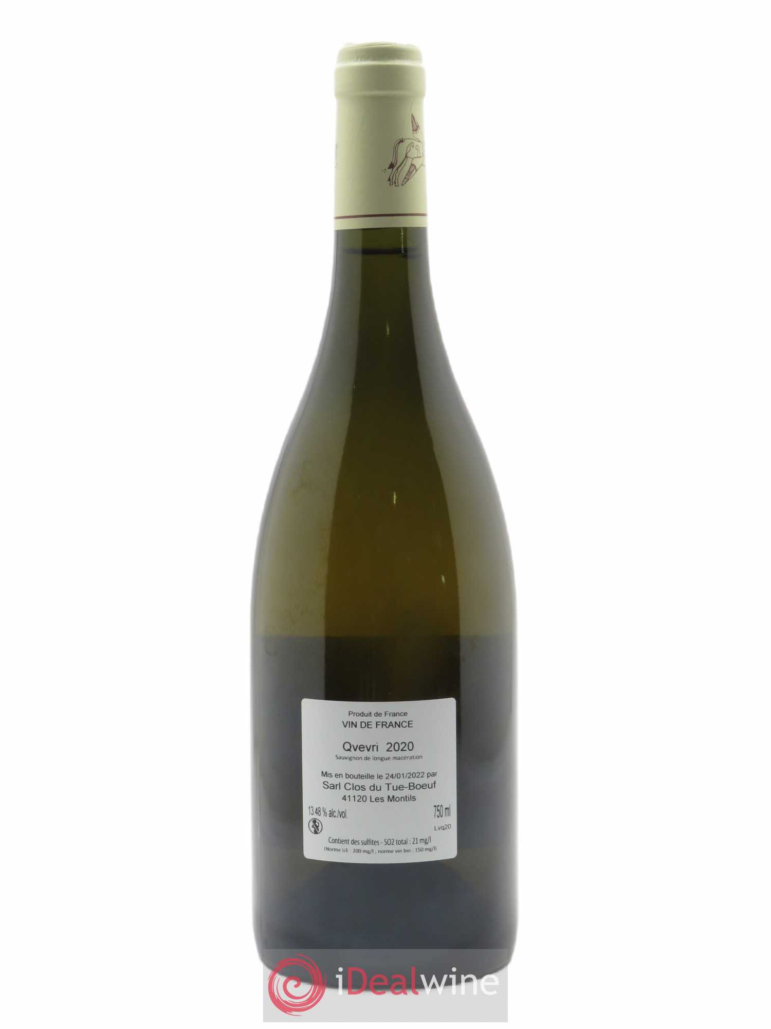 Touraine Qvevri Clos du Tue-Boeuf 2020 - Lot de 1 bouteille - 1