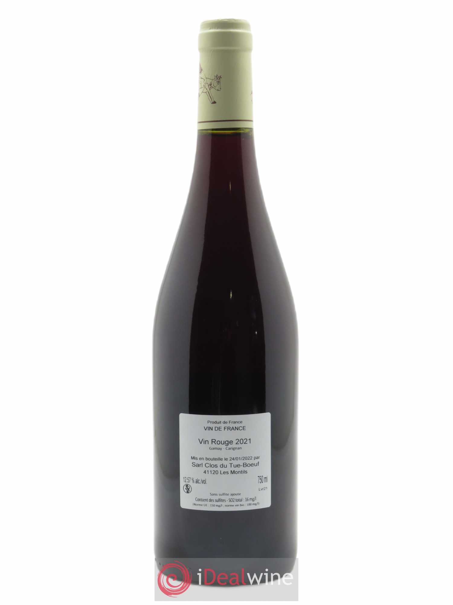 Vin de France Vin Rouge du Tue Boeuf Clos du Tue-Boeuf 2021 - Lot of 1 bottle - 1