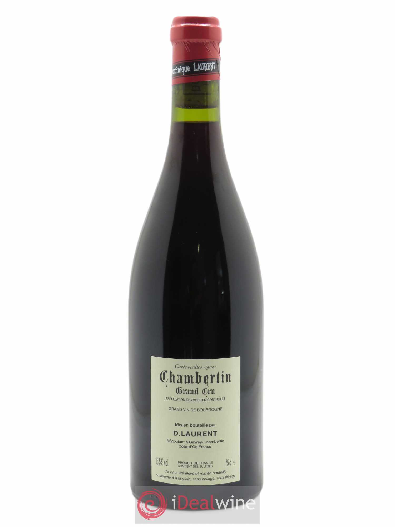 Chambertin Grand Cru Grande cuvée Vieilles Vignes Dominique Laurent 2017 - Lot de 1 bouteille - 1