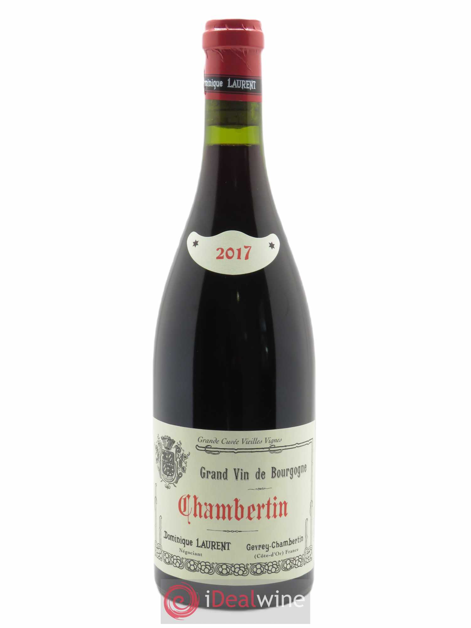 Chambertin Grand Cru Grande cuvée Vieilles Vignes Dominique Laurent 2017 - Lot de 1 bouteille - 0