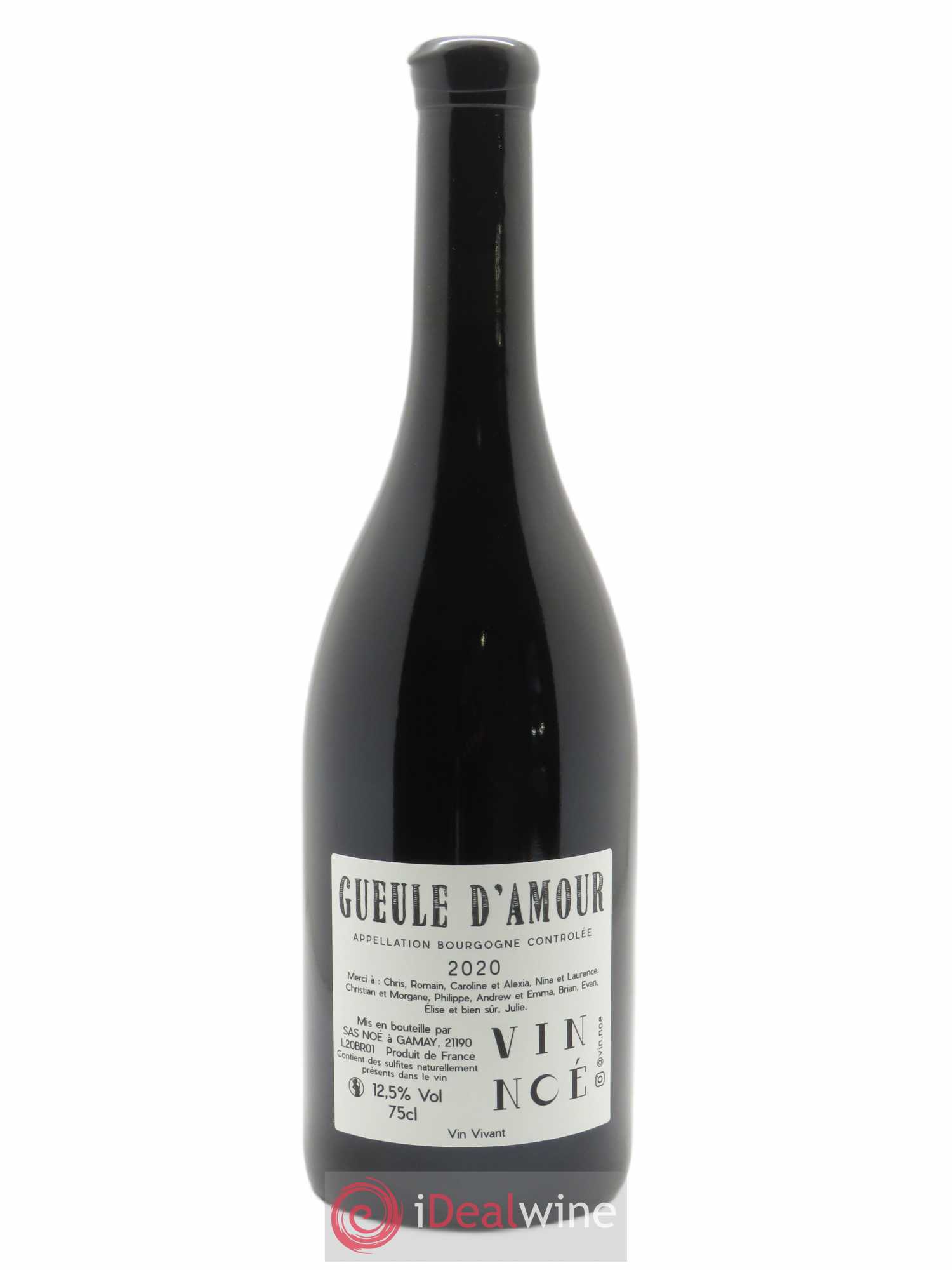 Bourgogne Gueule d'Amour Vin Noé 2020 - Lot of 1 bottle - 1