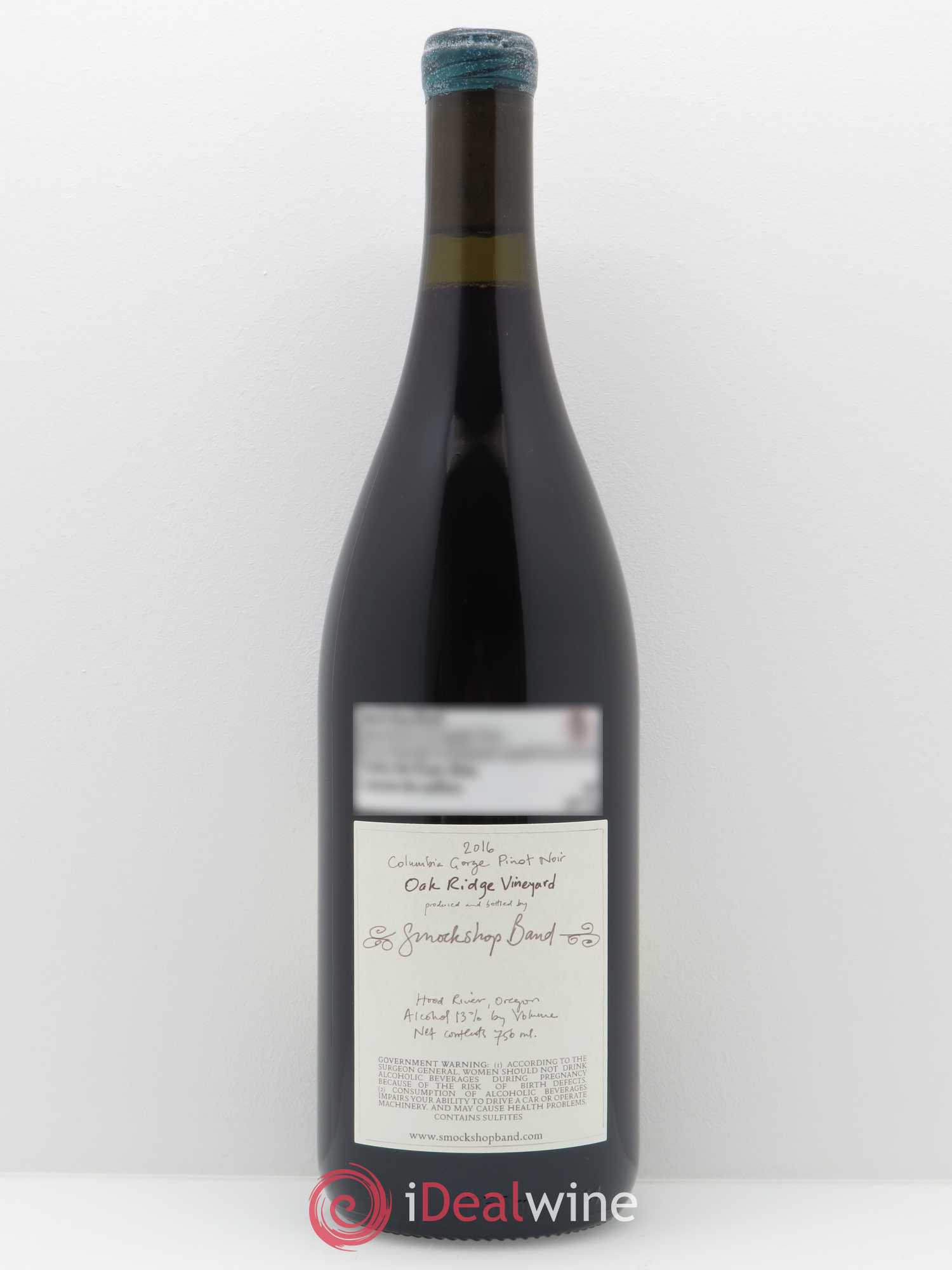 Columbia Gorge Smockshop Band Oak Ridge Hiyu Farm 2016 - Lot de 1 bouteille - 1