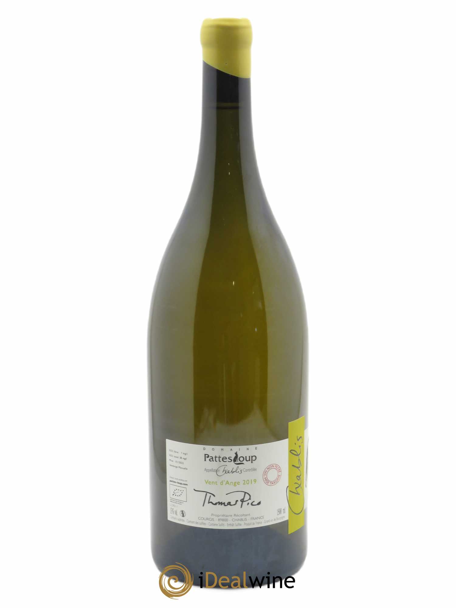 Chablis Vent d'Ange Pattes Loup (Domaine) 2019 - Lot de 1 magnum - 1