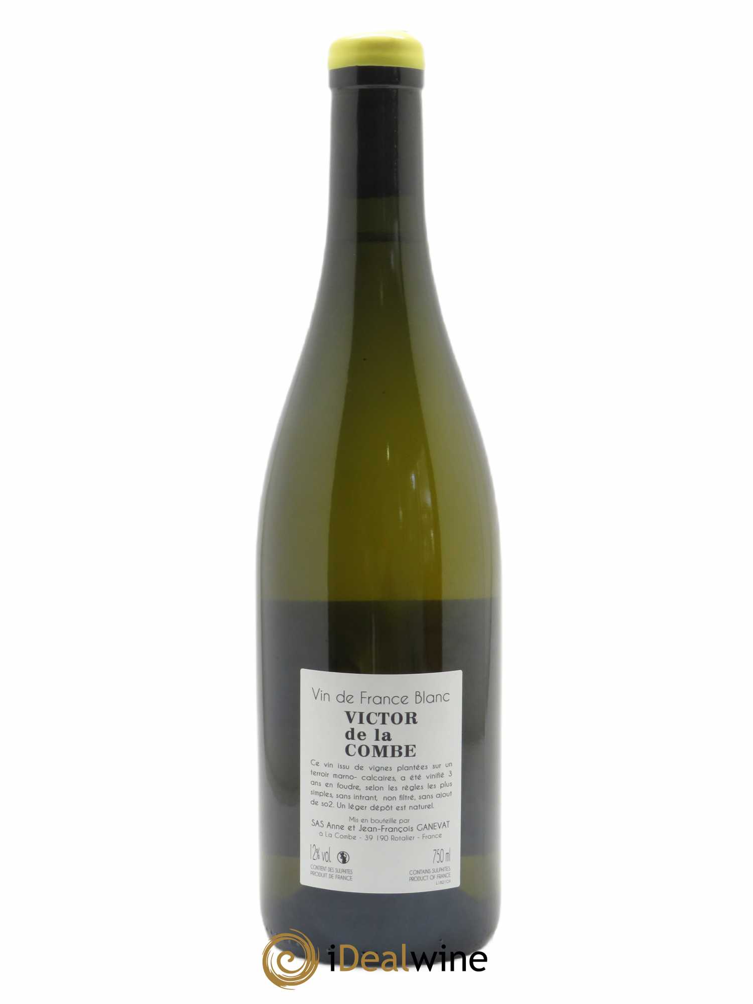 Vin de France Victor de la Combe Anne et Jean François Ganevat 2018 - Lot de 1 bouteille - 1