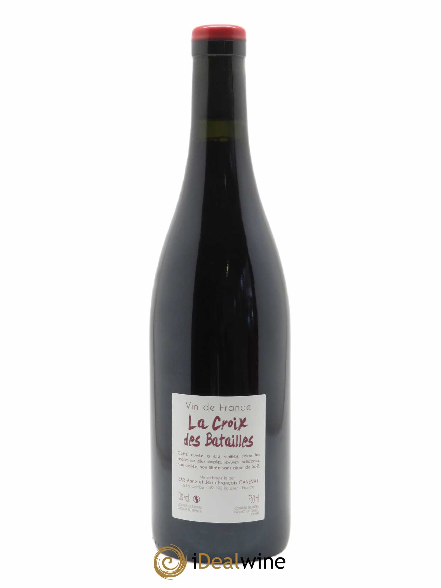 Vin de France La Croix des Batailles Anne et Jean François Ganevat 2019 - Lot of 1 bottle - 1