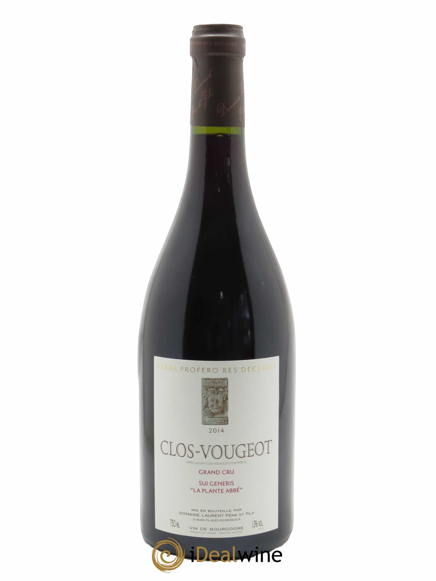 Clos de Vougeot Grand Cru Sui Generis La Plante l'Abbée Laurent Père et Fils (Domaine) 2014 - Lot of 1 bottle - 0