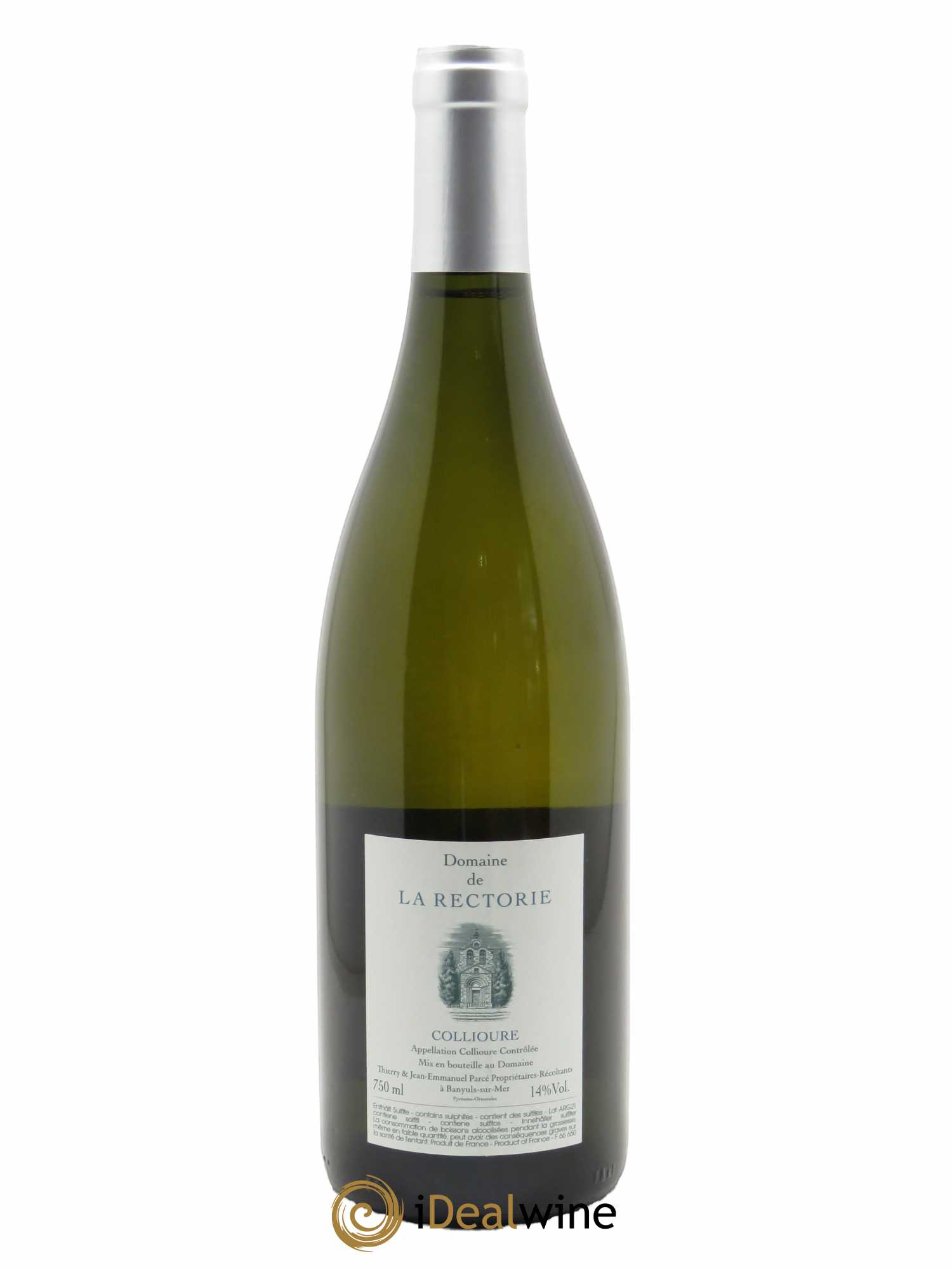 Collioure La Rectorie (Domaine de) L'Argile Thierry et Jean Emmanuel Parcé 2021 - Lot of 1 bottle - 1