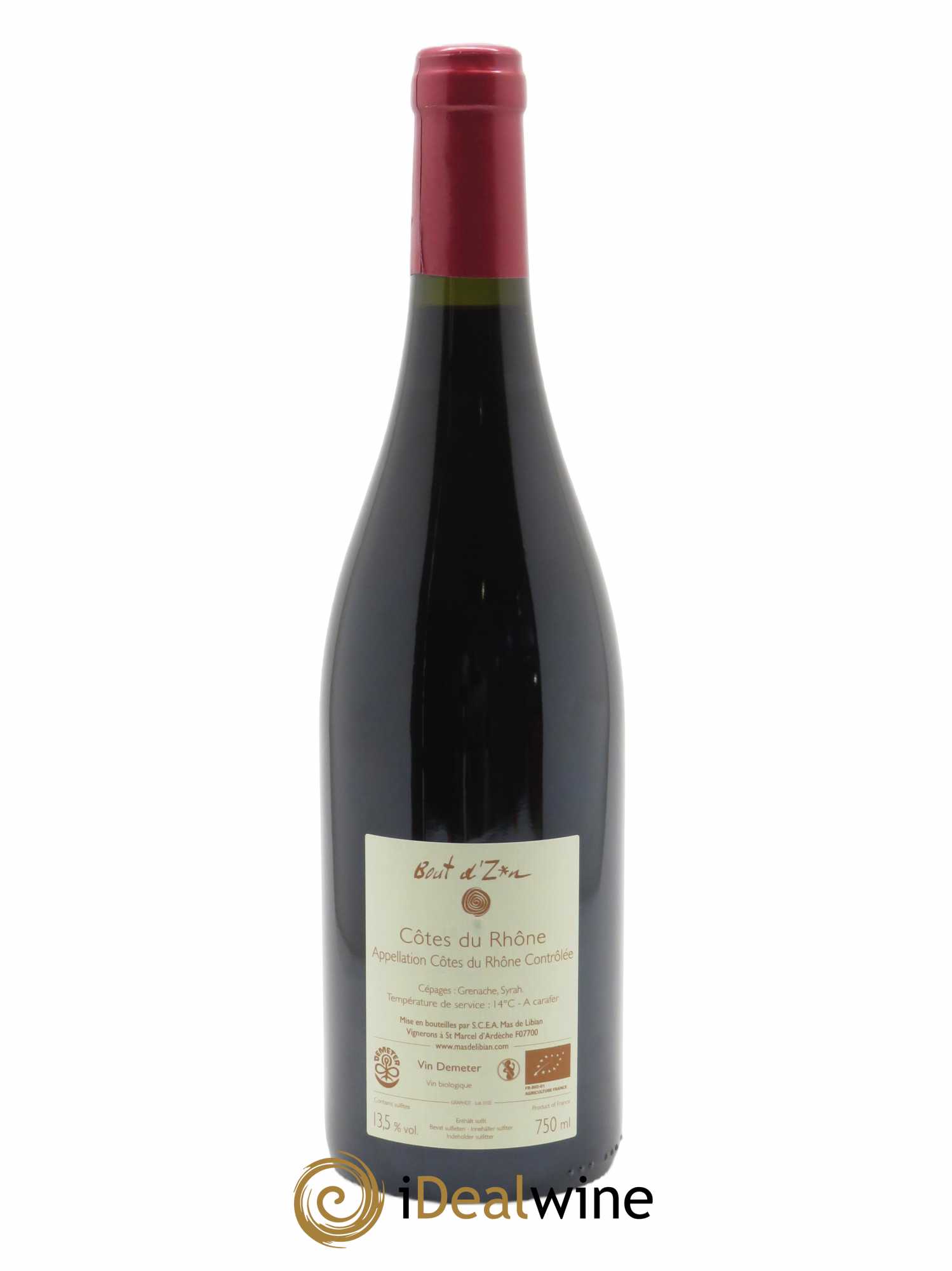 Côtes-du-Rhône Bout d'Zan Mas de Libian 2021 - Lot of 1 bottle - 1
