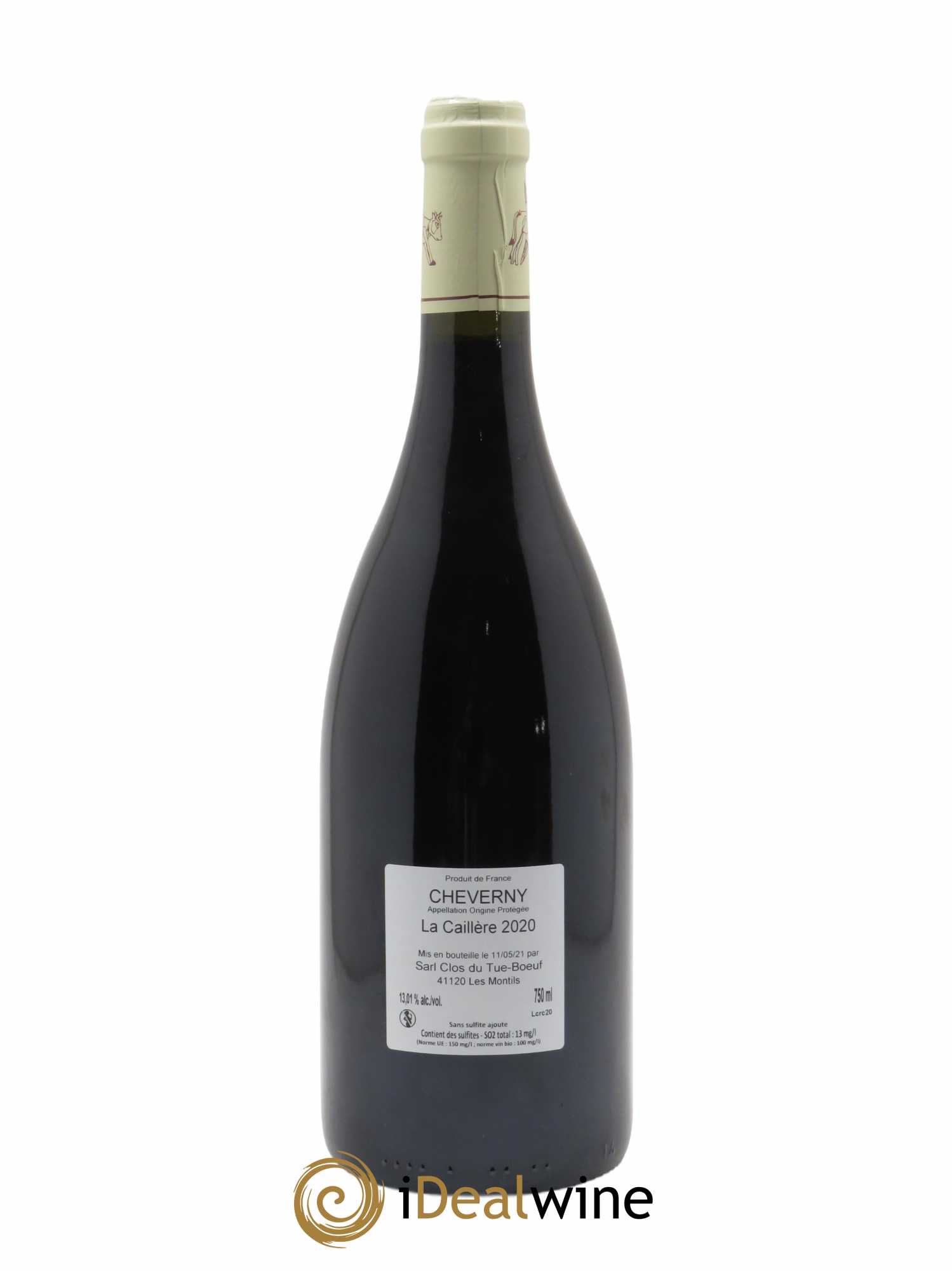Cheverny La Caillère Clos du Tue-Boeuf 2020 - Lot de 1 bouteille - 1