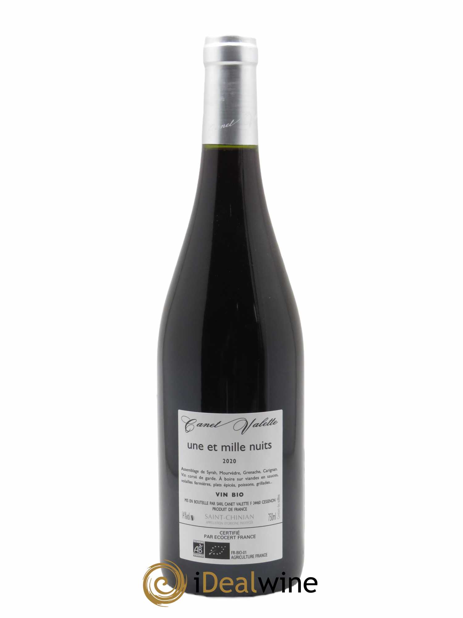 Saint-Chinian Une et mille nuits Canet-Valette (Domaine) 2020 - Lot of 1 bottle - 1