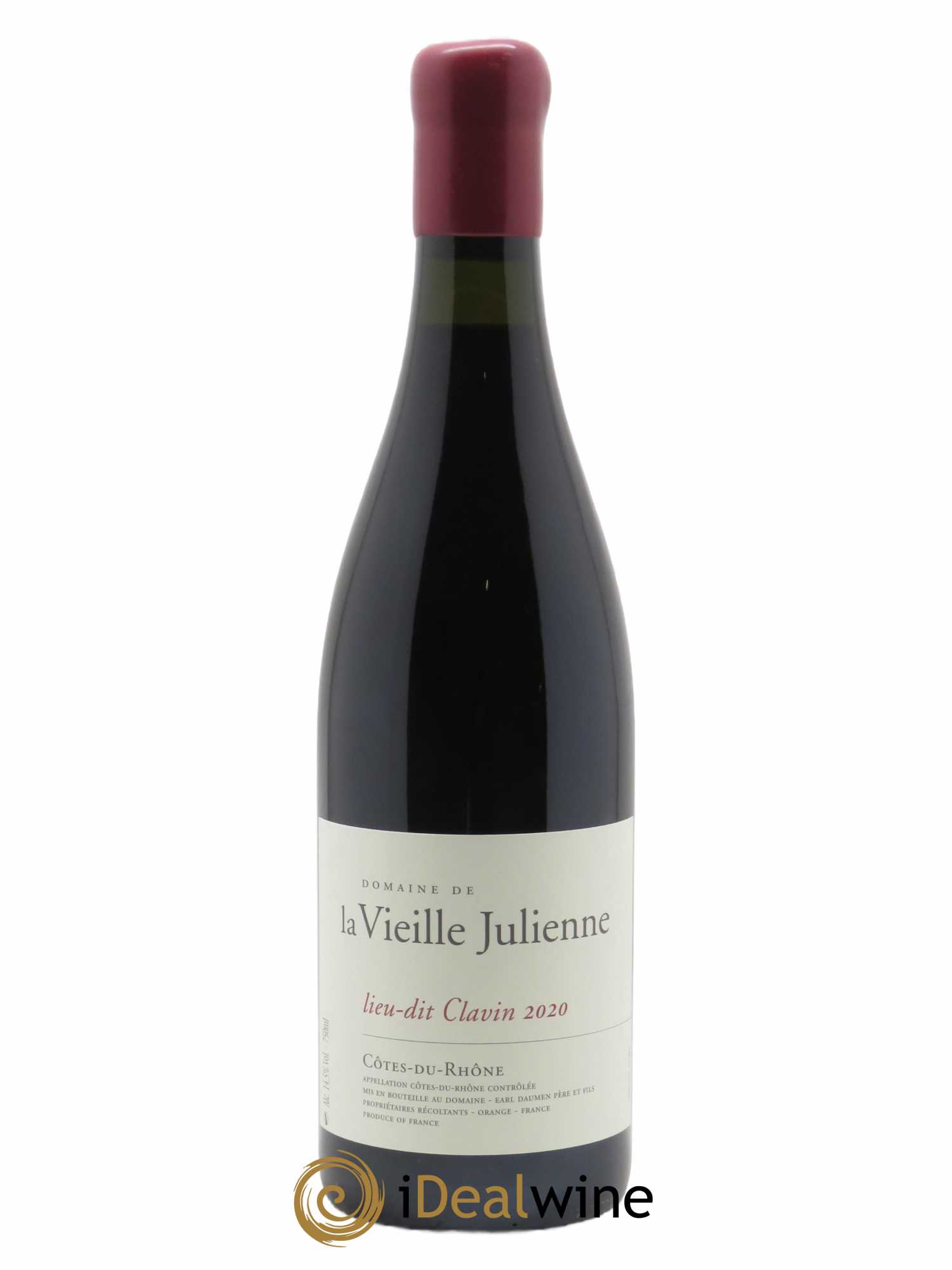 Côtes-du-Rhône Vieille Julienne (Domaine de la) Lieu-dit Clavin Jean-Paul Daumen 2020 - Lot of 1 bottle - 0