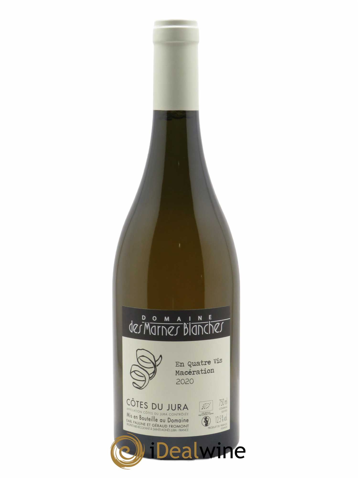 Côtes du Jura En Quatre Vis Macération Marnes Blanches (Domaine des) 2020 - Lot of 1 bottle - 0