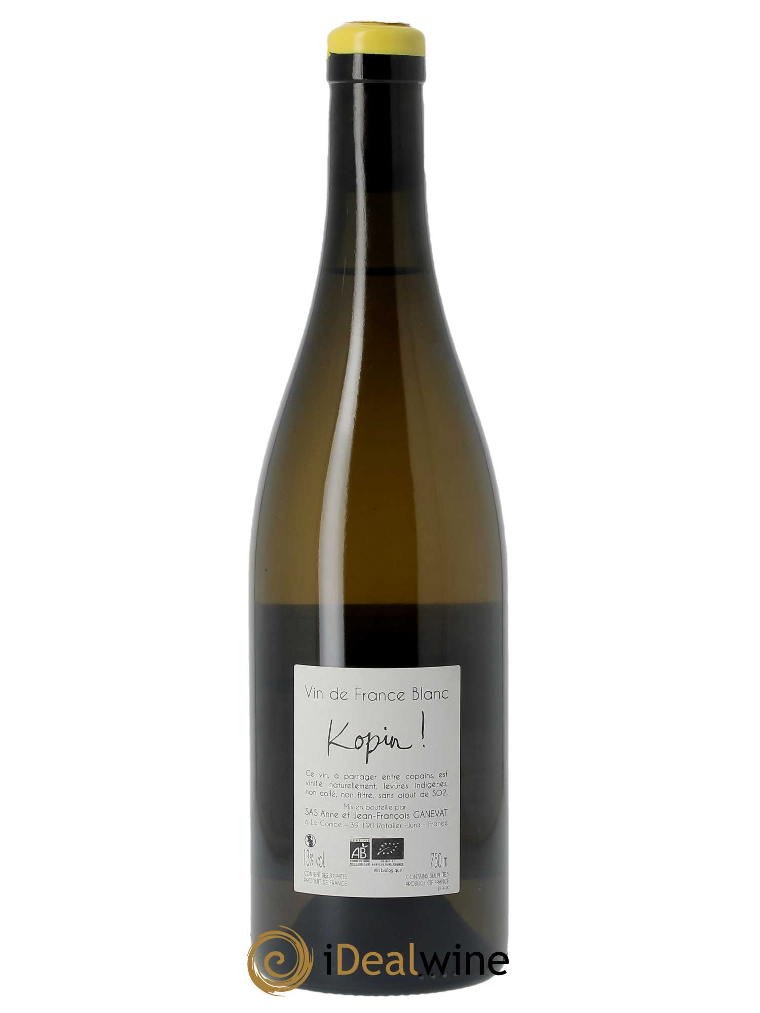 Vin de France Kopin Anne et Jean François Ganevat 2019 - Lot de 1 bouteille - 1