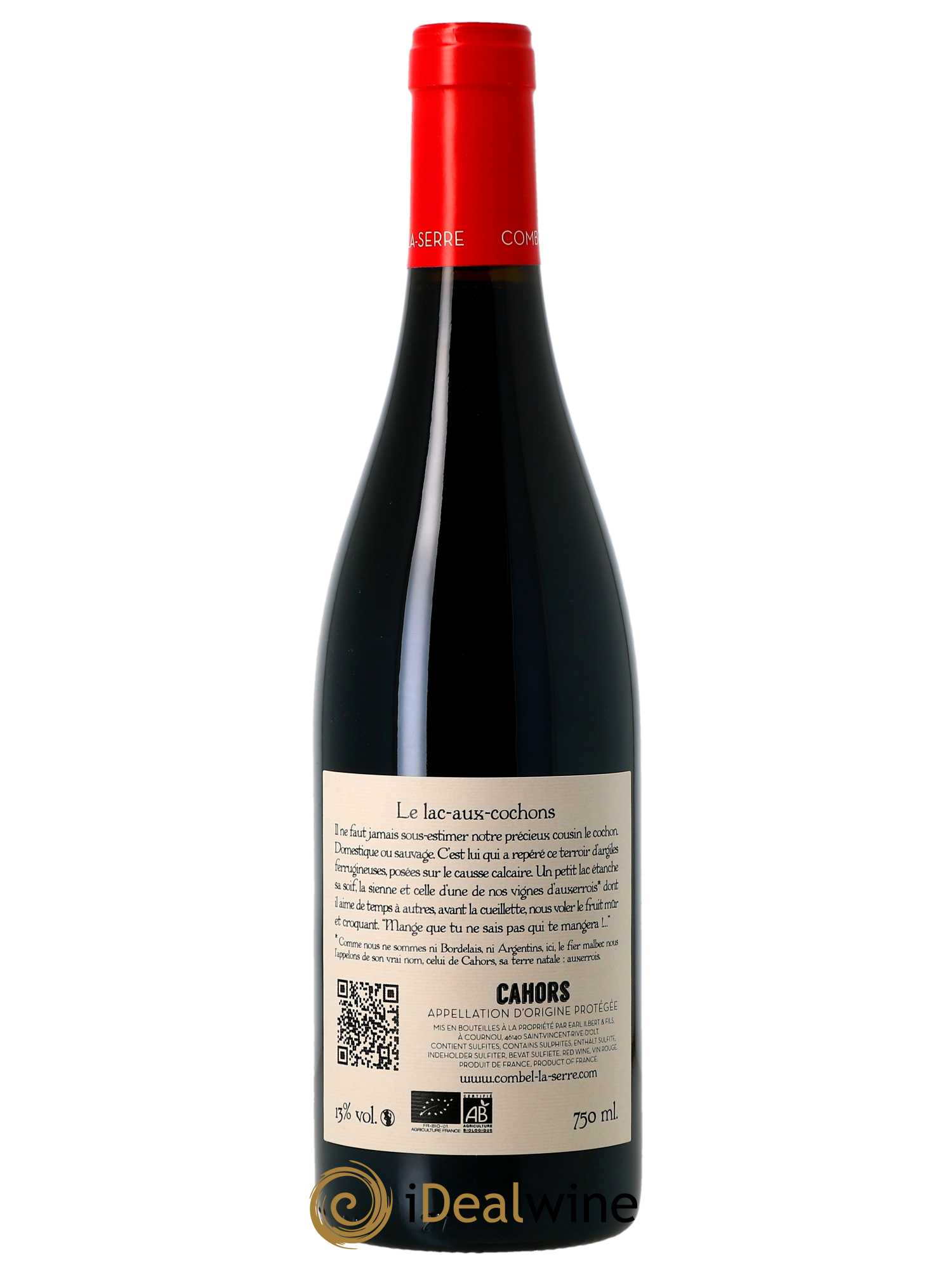 Cahors Le Lac aux Cochons Château Combel La Serre 2019 - Lot de 1 bouteille - 1