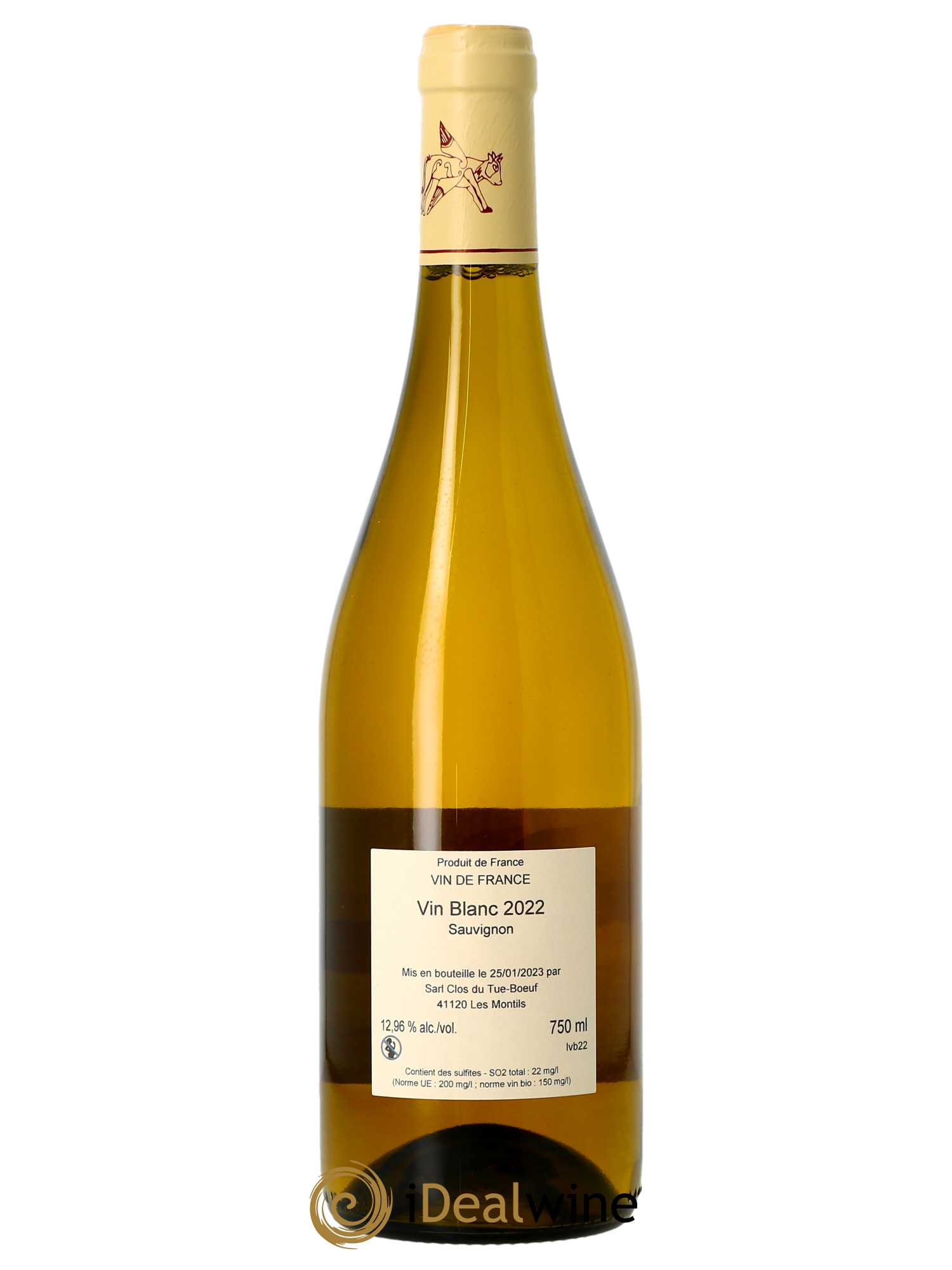 Vin de France Vin blanc du Tue Boeuf Clos du Tue-Boeuf 2022 - Lot de 1 bouteille - 1