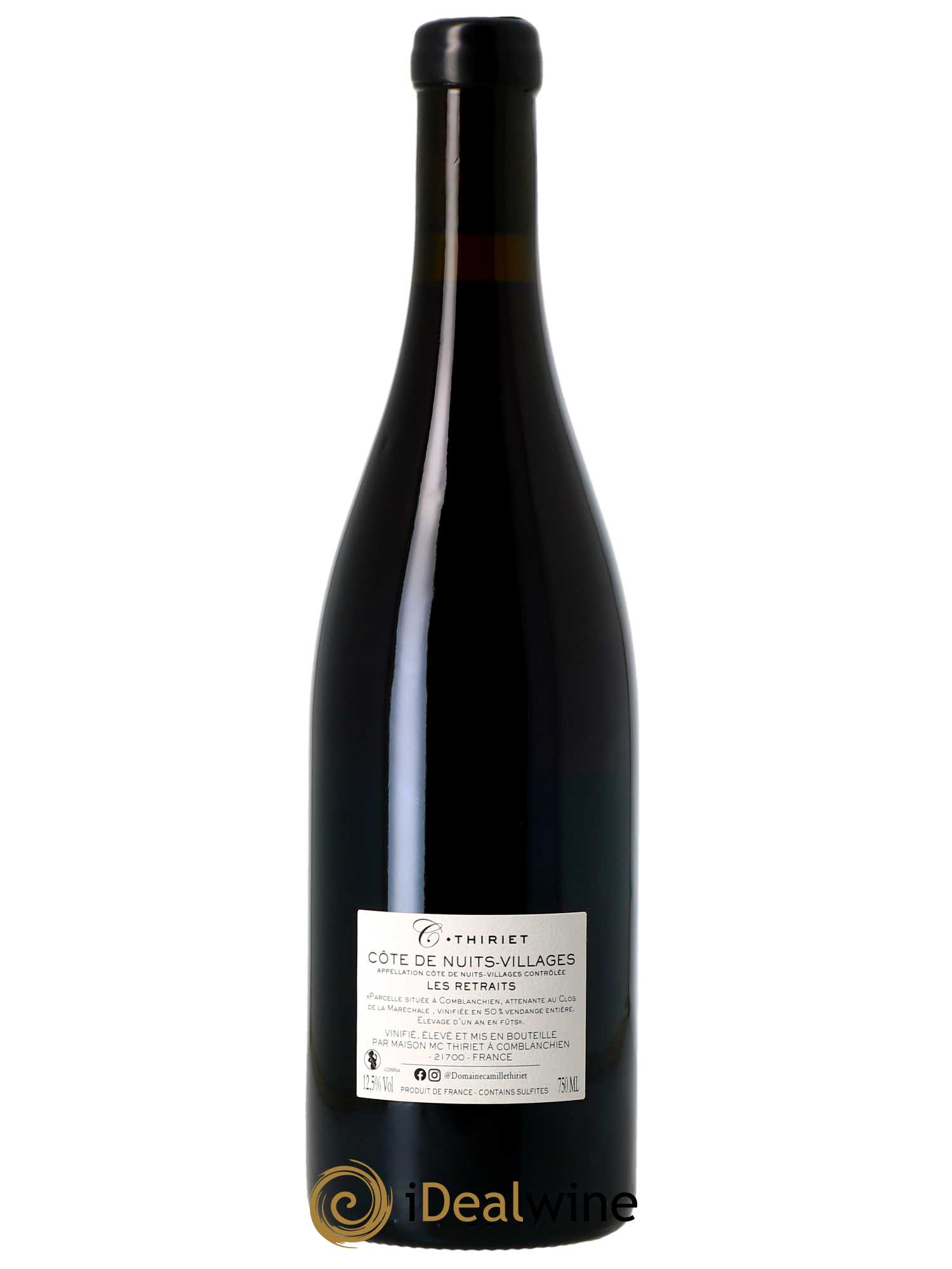 Côte de Nuits-Villages Les Retraits Maison Thiriet 2021 - Lot de 1 bouteille - 1