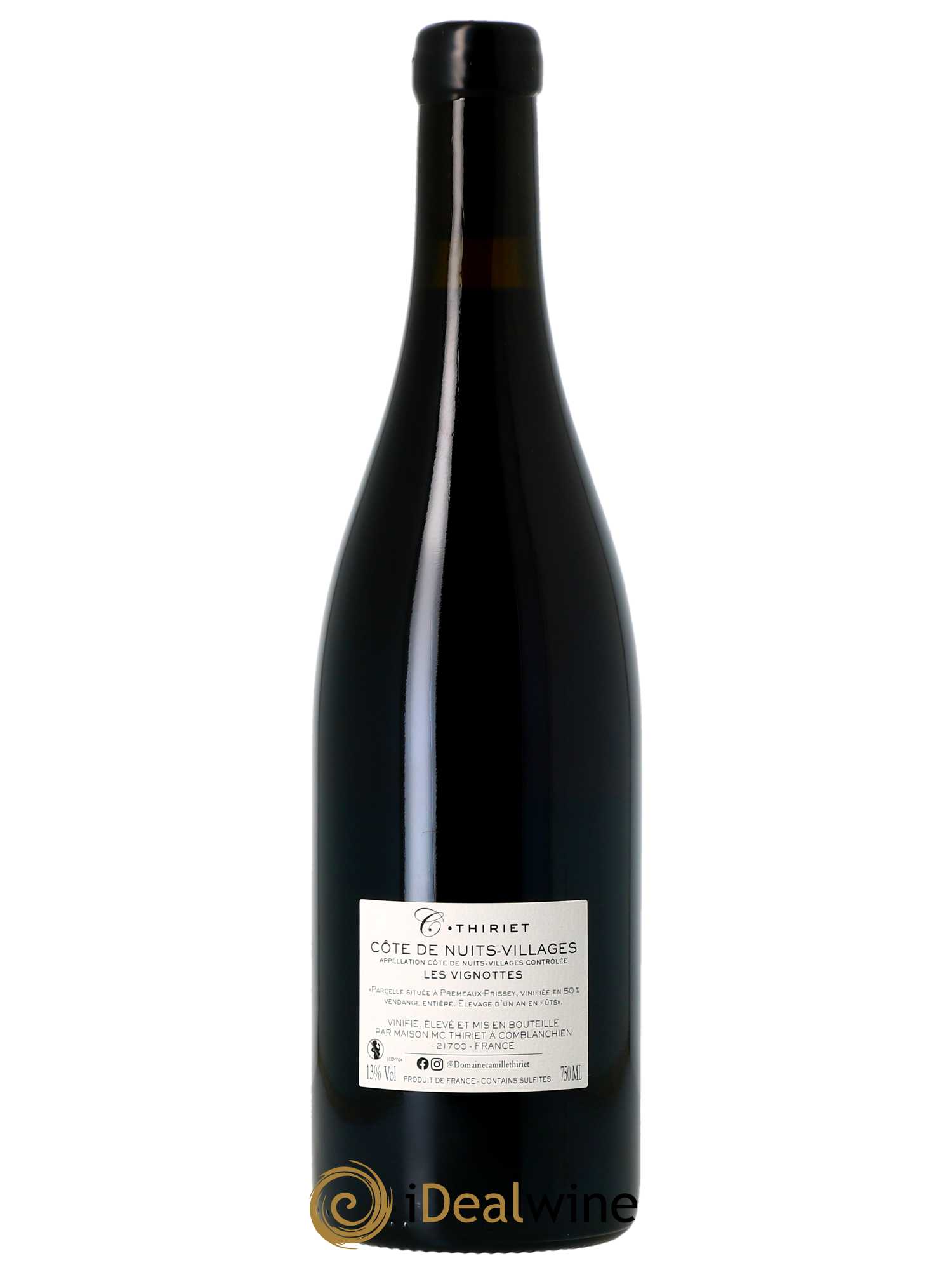 Côte de Nuits-Villages Les Vignottes Maison Thiriet 2021 - Lot de 1 bouteille - 1