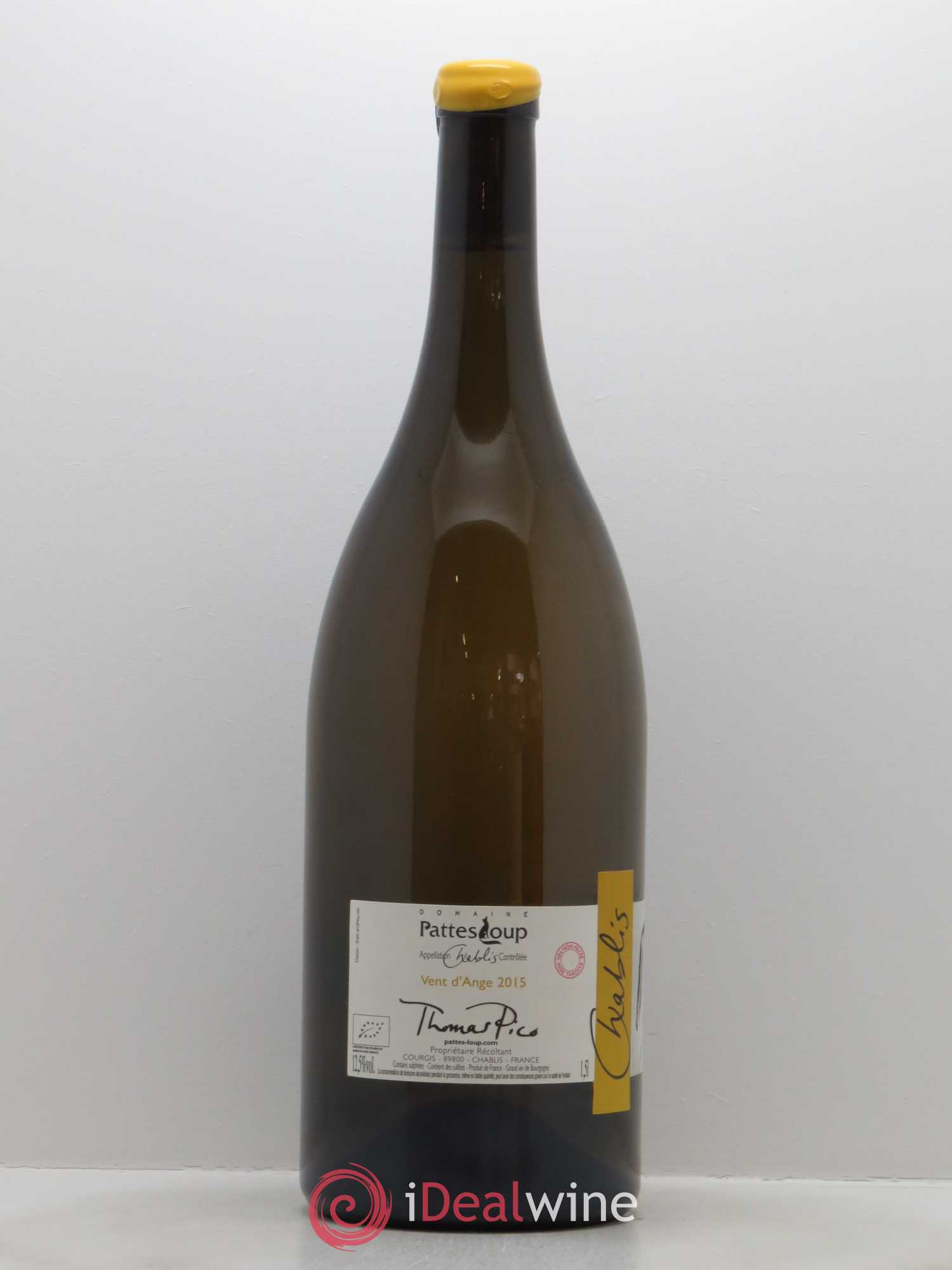 Chablis Vent d'Ange Pattes Loup (Domaine) 2015 - Lot de 1 magnum - 1
