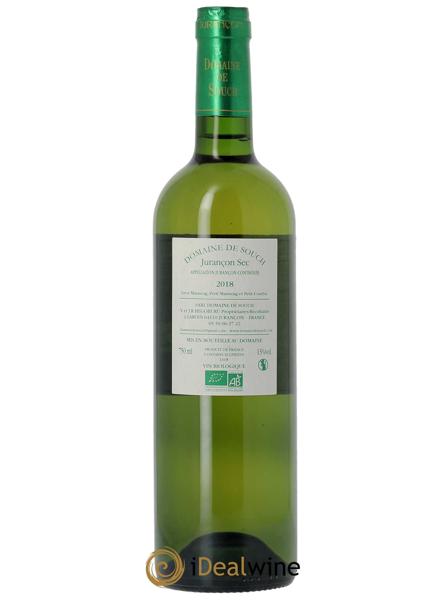 Jurançon sec Souch (Domaine de) 2018 - Lot of 1 bottle - 1