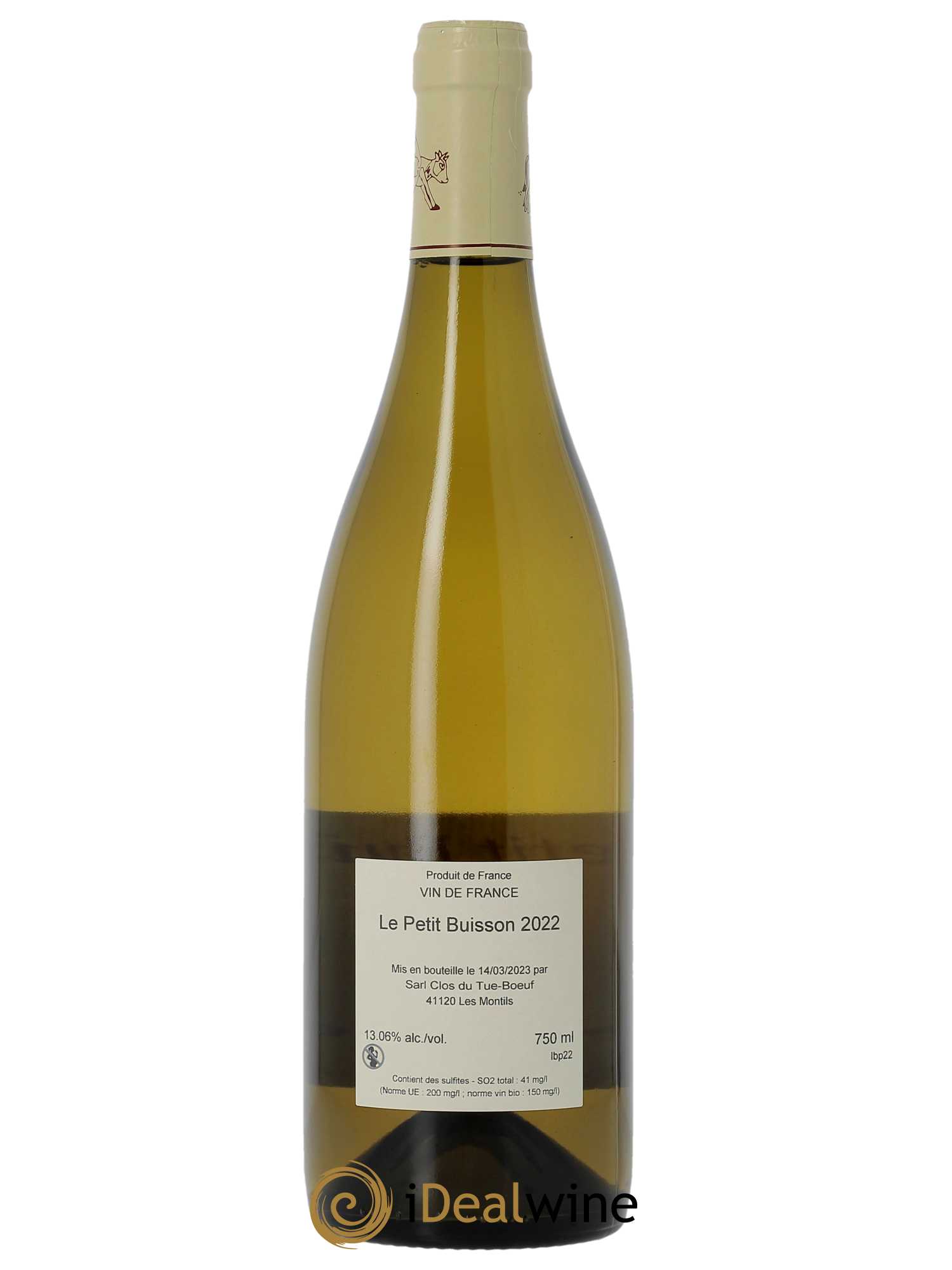 Touraine Le Petit Buisson Clos du Tue-Boeuf  2022 - Lot de 1 bouteille - 1