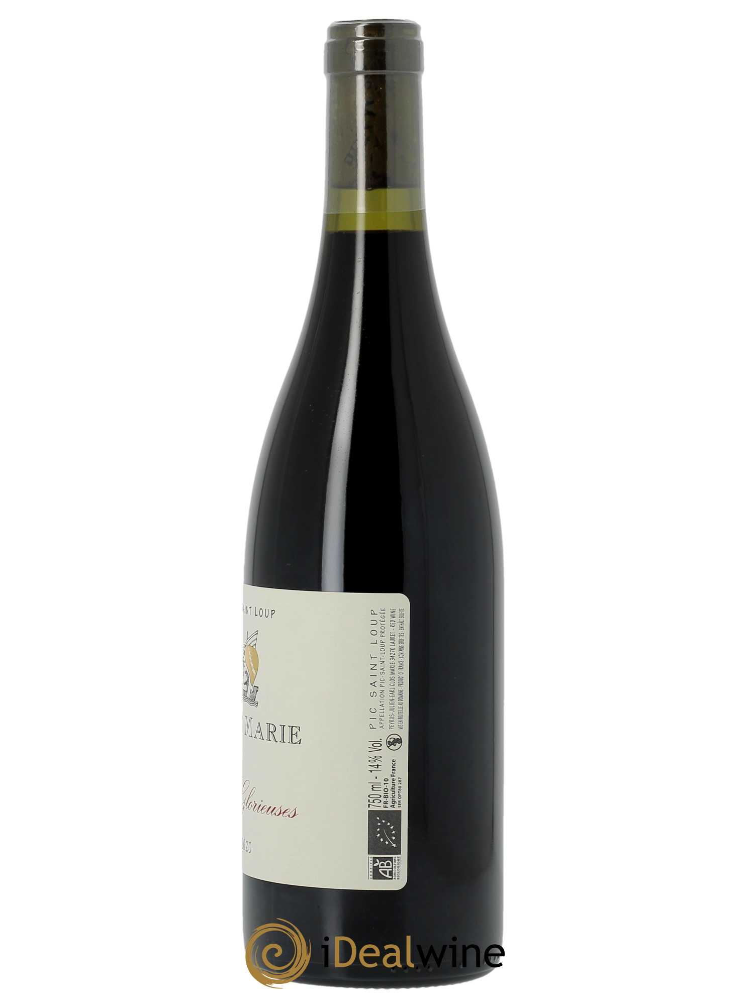 Coteaux du Languedoc Pic Saint-Loup Clos Marie Les Glorieuses Christophe Peyrus et Françoise Julien 2020 - Lot of 1 bottle - 1