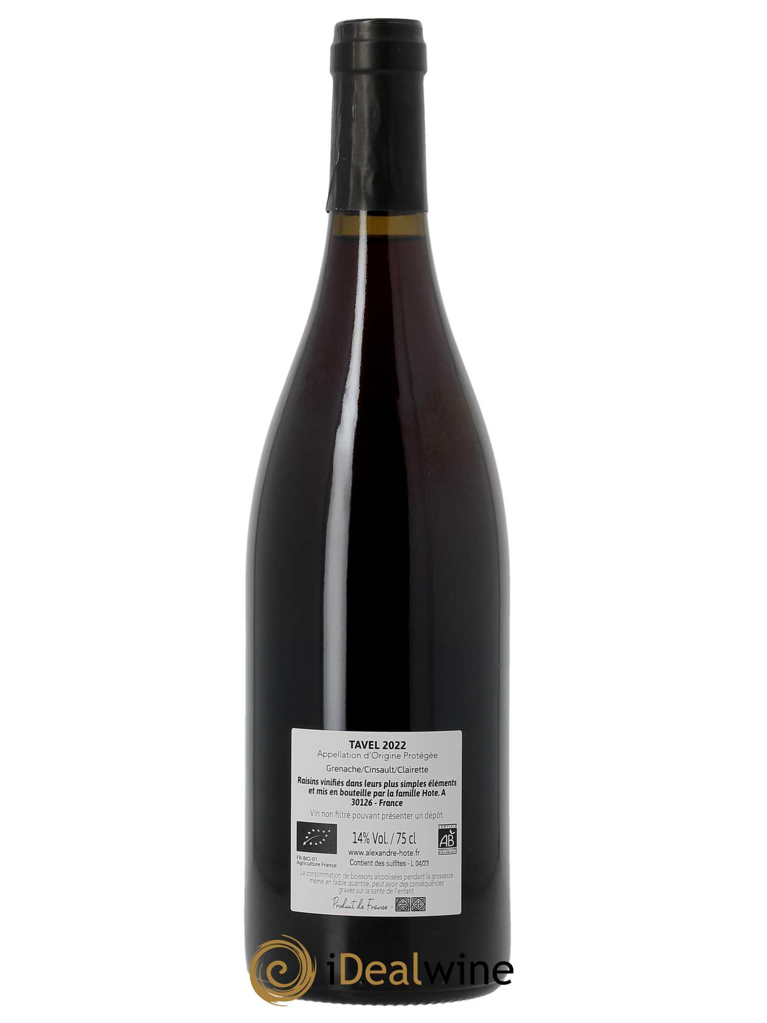 Tavel Alexandre Hote (Domaine)  2022 - Lot of 1 bottle - 1