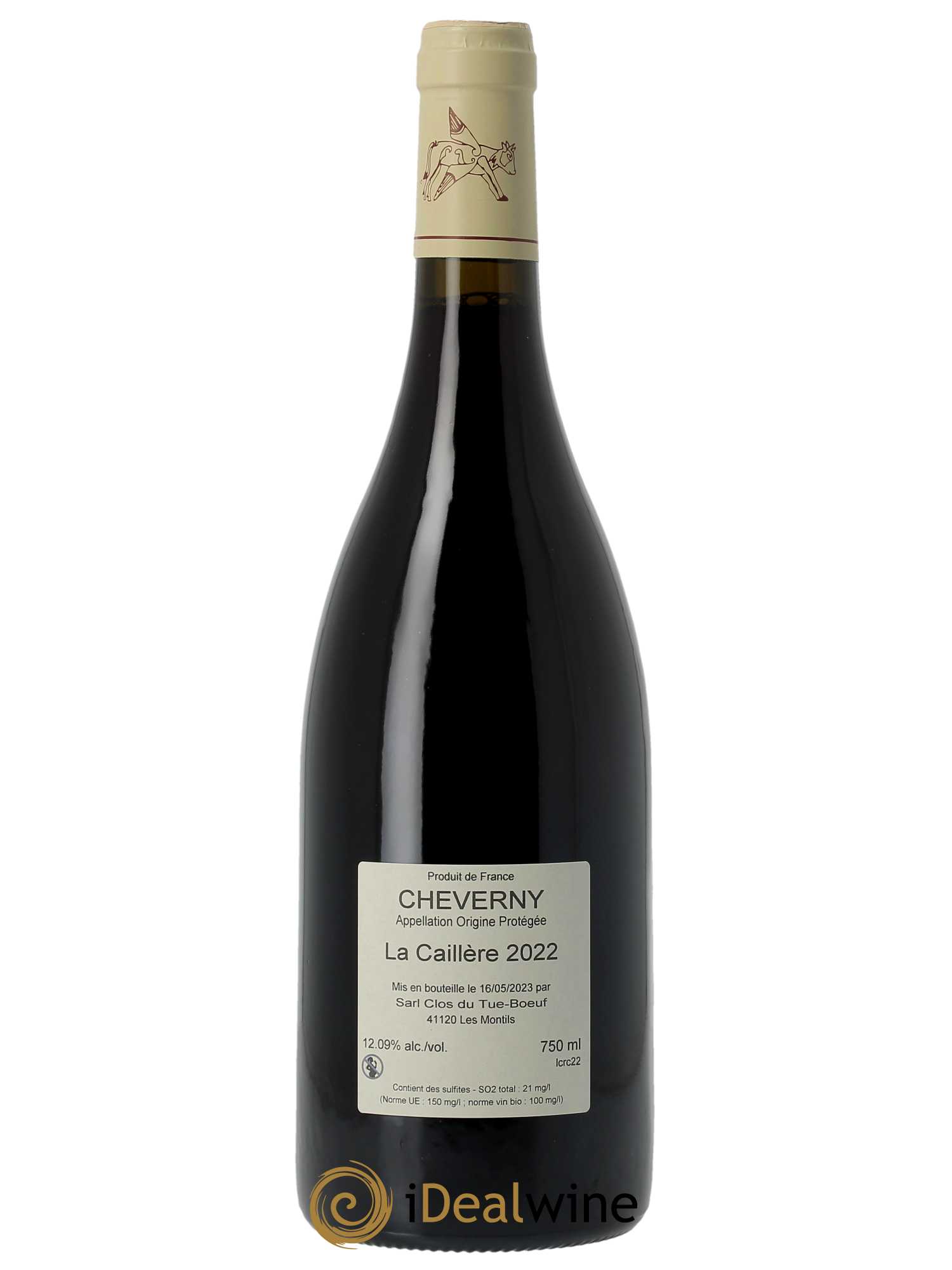 Cheverny La Caillère Clos du Tue-Boeuf 2022 - Lot of 1 bottle - 1