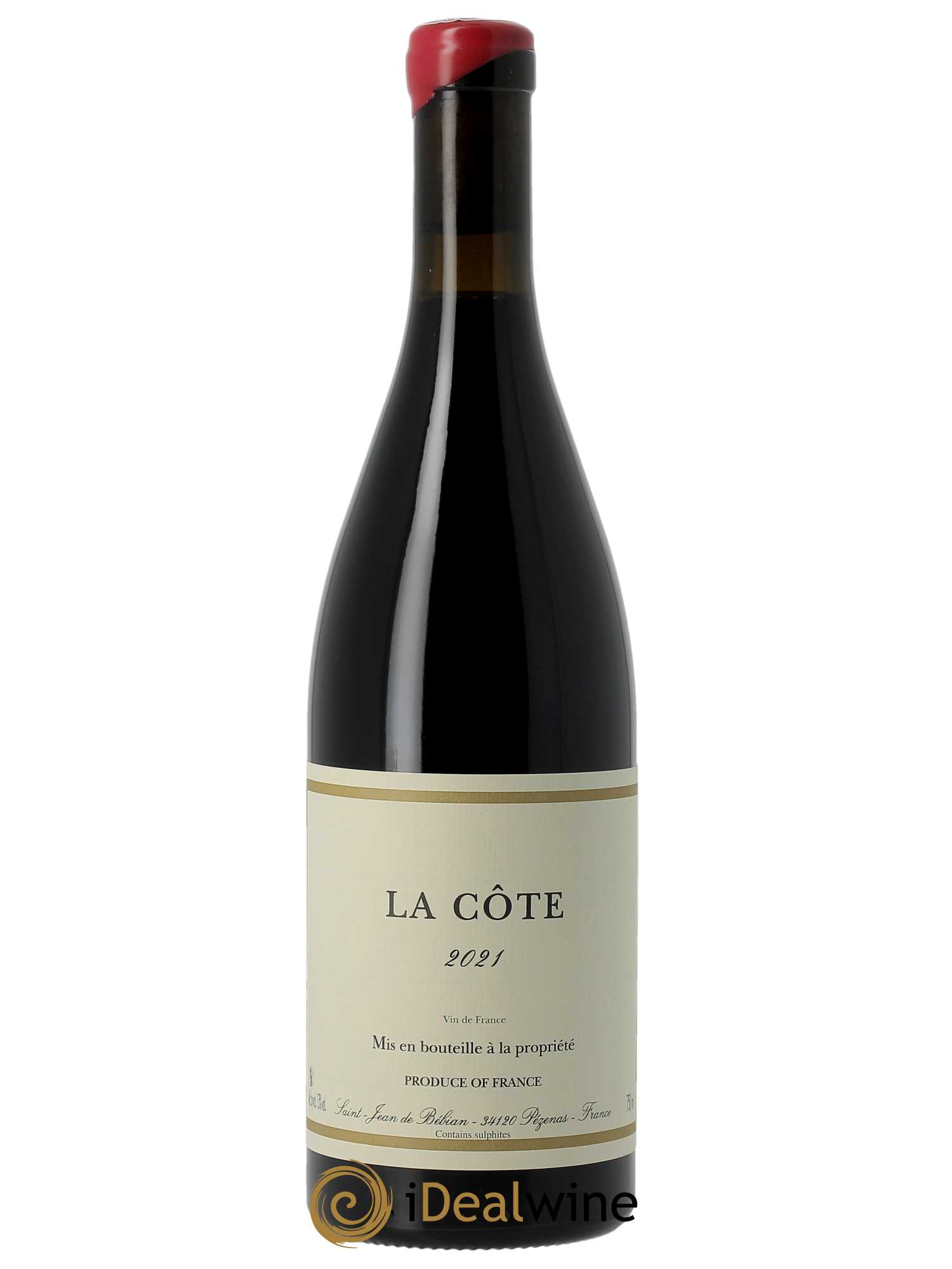 Vin de France La Côte Prieuré St-Jean de Bébian 2021 - Lot de 1 bouteille - 0