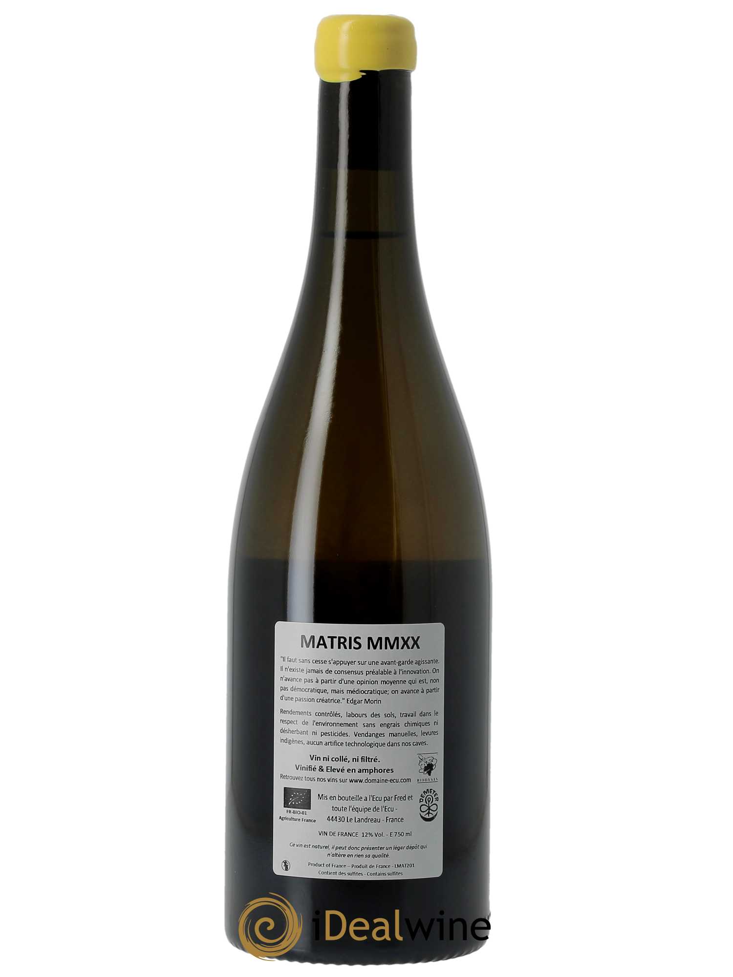 Vin de France Matris Domaine de L'Ecu 2020 - Lot of 1 bottle - 2