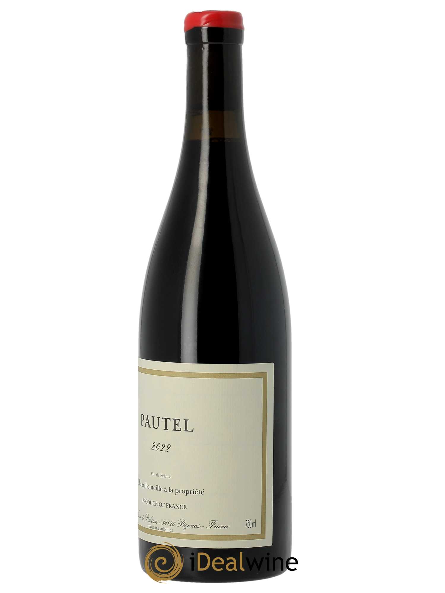 Vin de France  Prieuré St-Jean de Bébian  Pautel Prieuré St-Jean de Bébian  2022 - Lot de 1 bouteille - 1