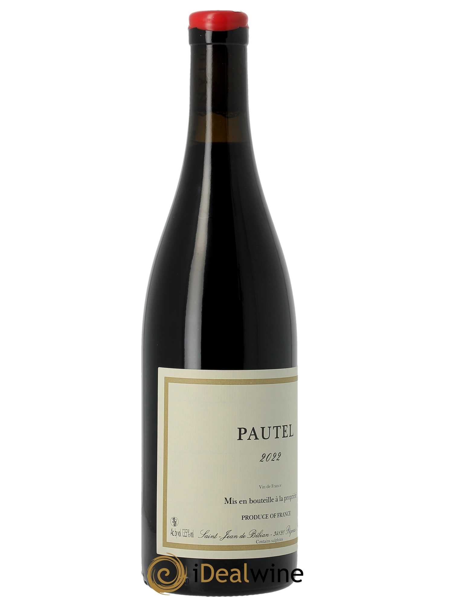 Vin de France  Prieuré St-Jean de Bébian  Pautel Prieuré St-Jean de Bébian  2022 - Lot de 1 bouteille - 2