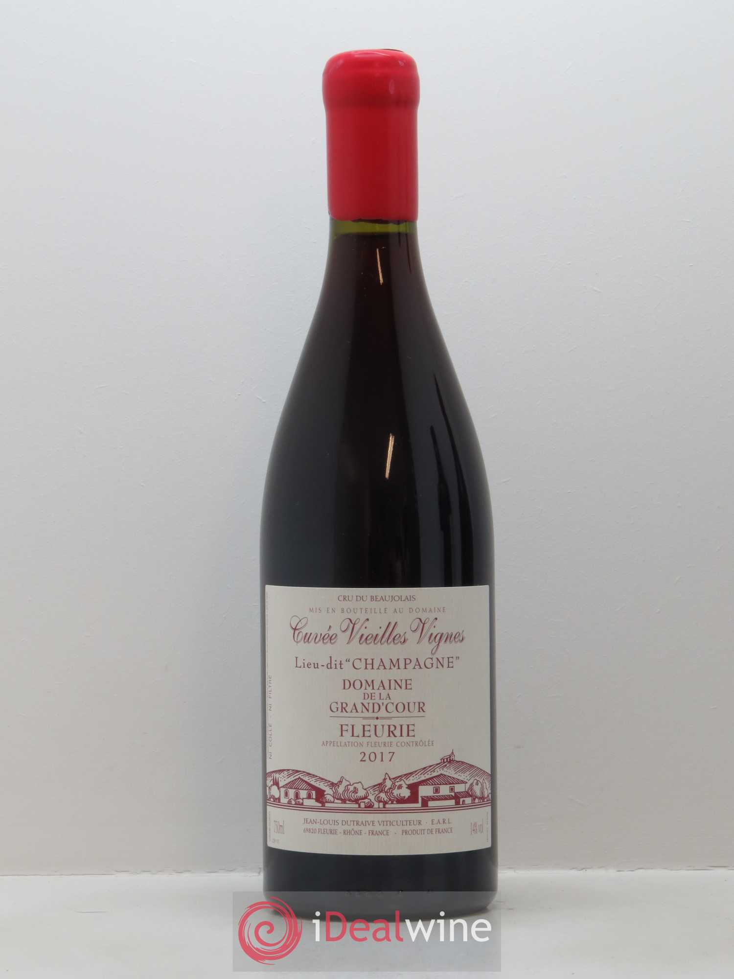 Fleurie Champagne - Cuvée Vieilles Vignes Grand'cour (Domaine de la) - Jean-Louis Dutraive 2017 - Lot de 1 bouteille - 0