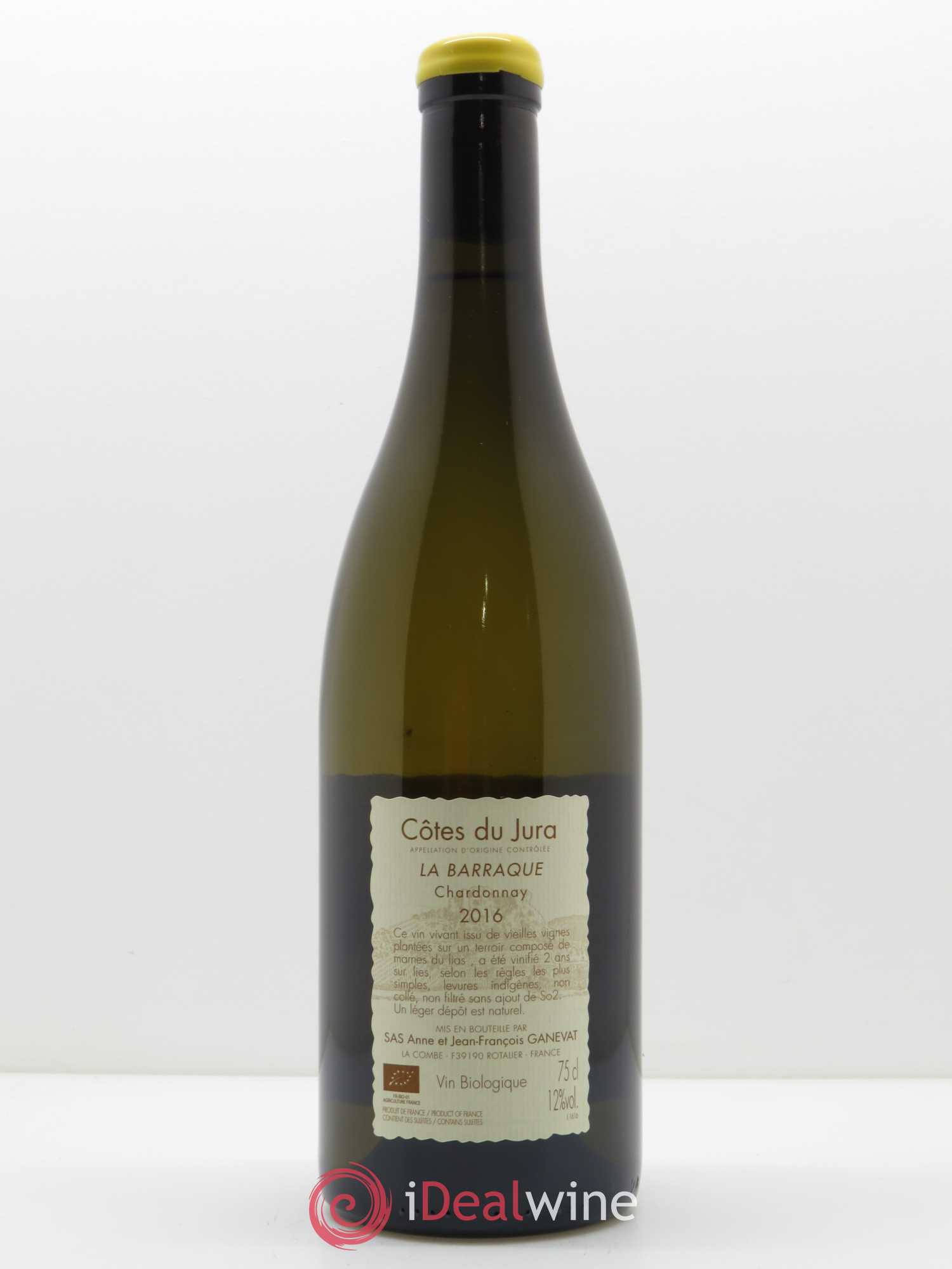 Côtes du Jura La Barraque Savagnin Anne et Jean François Ganevat 2016 - Lot de 1 bouteille - 1