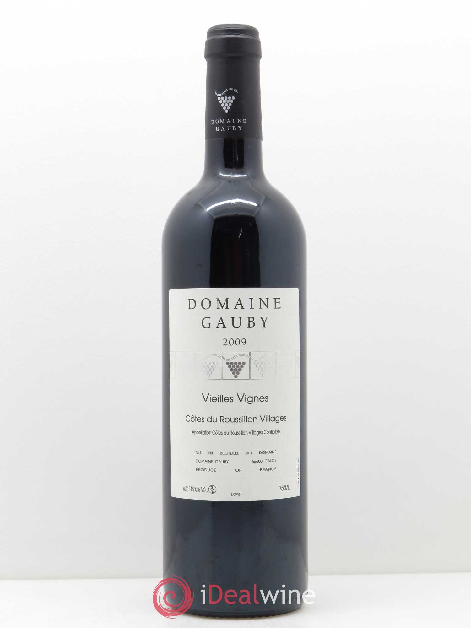 Côtes du Roussillon Villages Vieilles vignes Gauby (Domaine) 2009 - Lot de 1 bouteille - 0