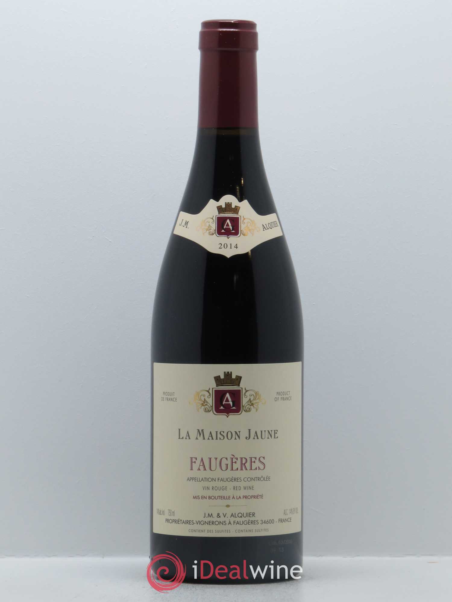 Faugères La Maison Jaune Jean-Michel Alquier 2014 - Lot de 1 bouteille - 0