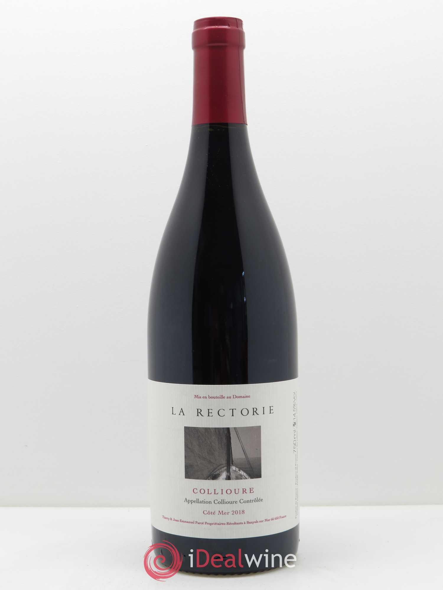 Collioure La Rectorie (Domaine de) Côté Mer Thierry et Jean Emmanuel Parcé 2018 - Lot de 1 bouteille - 0