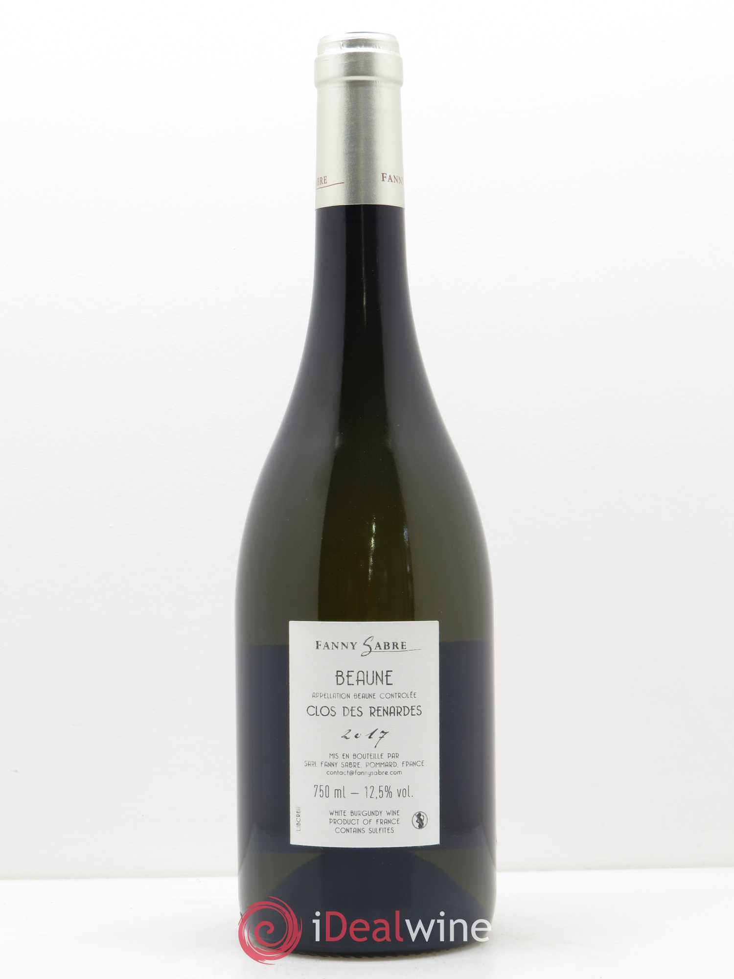 Beaune Clos des Renardes Chardonnay Fanny Sabre 2017 - Lot de 1 bouteille - 1