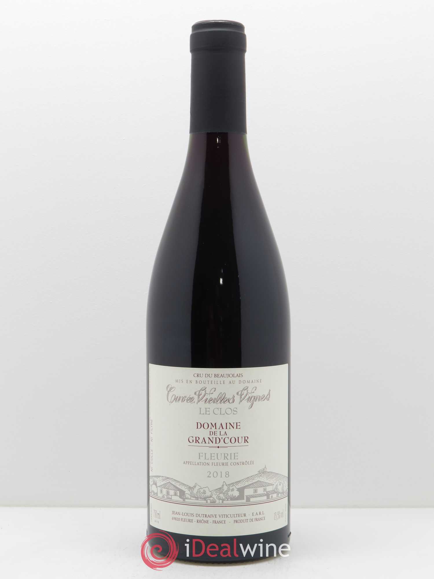 Fleurie Le Clos Vieilles Vignes Grand'cour (Domaine de la) - Jean-Louis Dutraive 2018 - Lot de 1 bouteille - 0
