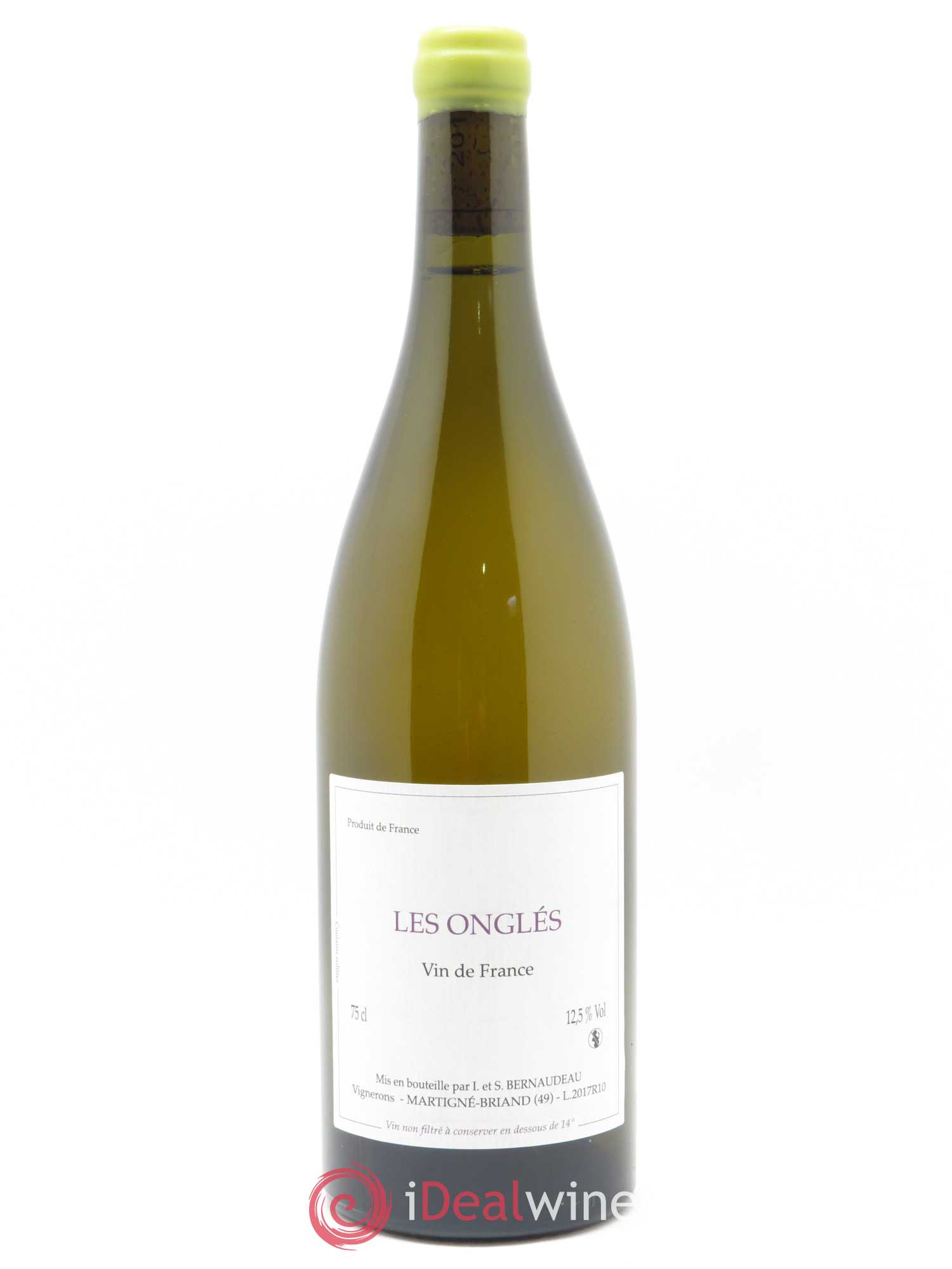 Vin de France Les Onglés Stéphane Bernaudeau 2017 - Lot de 1 bouteille - 0